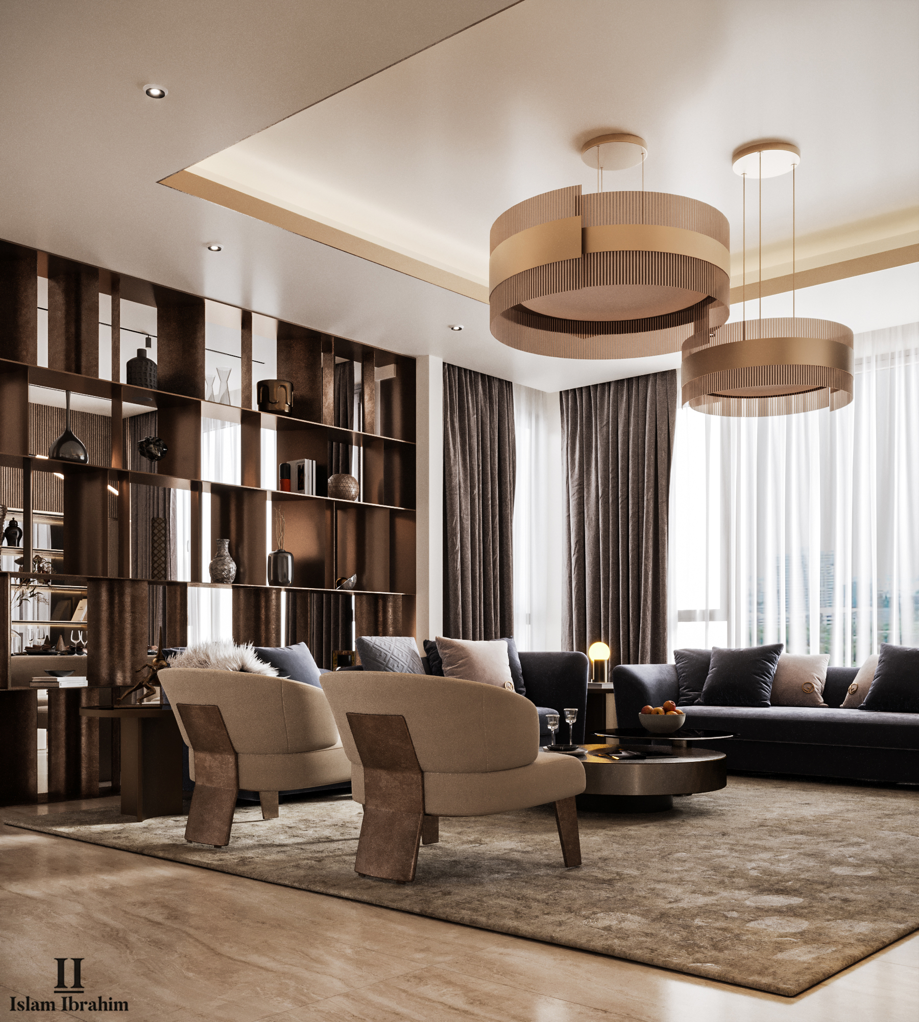 大厅和餐饮设计丨阿联酋丨ISLAM IBRAHIM-10