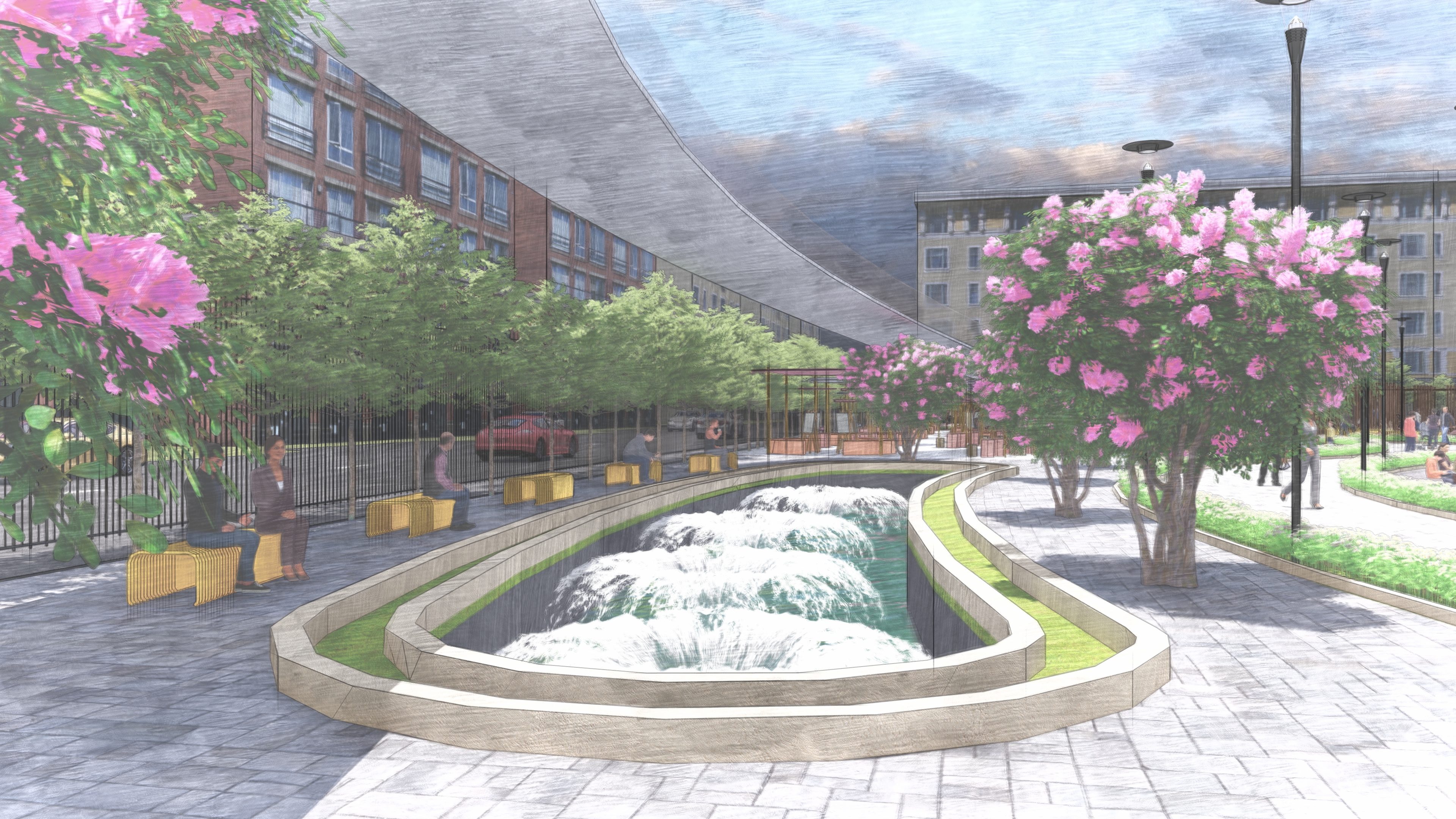 leqaa 广场，景观项目-36