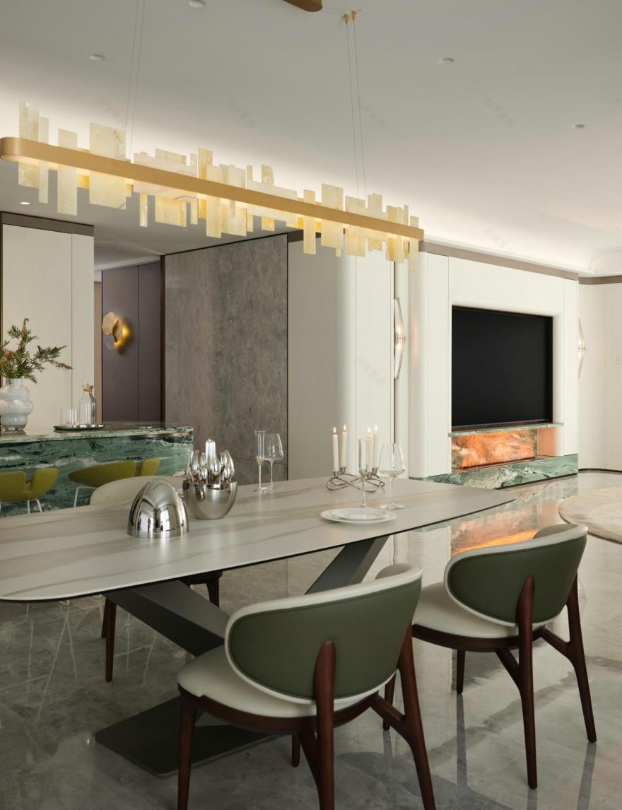 中宁府·绿洲298㎡精装大平层丨中国南京丨观享际SKH室内设计-3