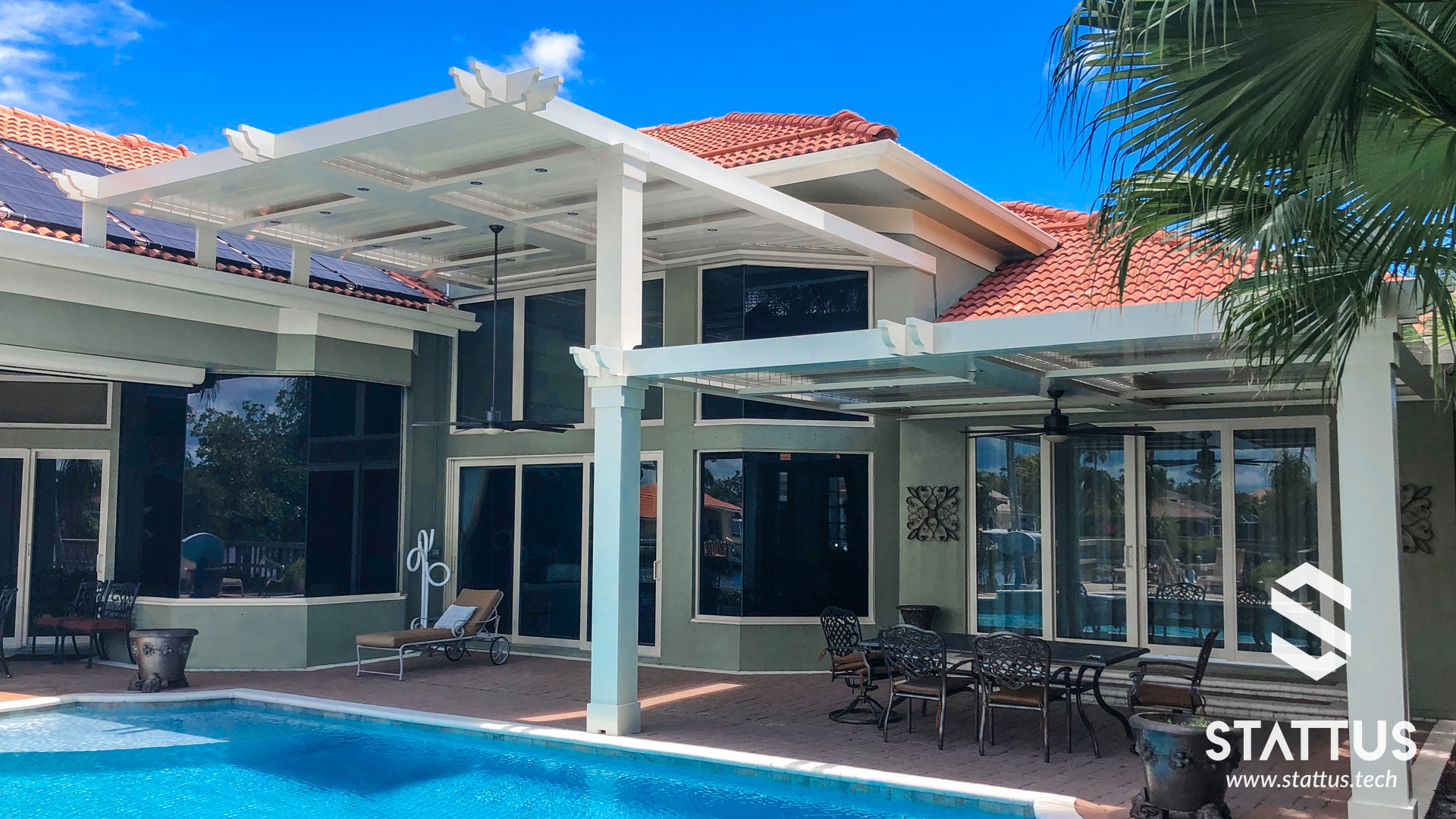 Poolside luxury pergolas-1