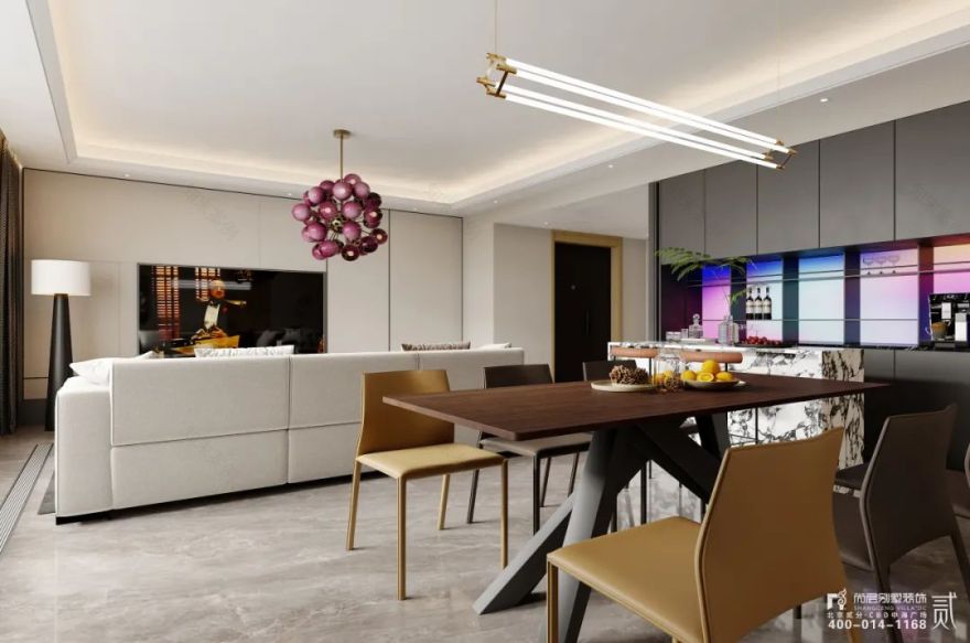 中国府 x 尚层作品 | 90后帅哥独享的178㎡现代大平层,用软装为家注入灵魂!-12