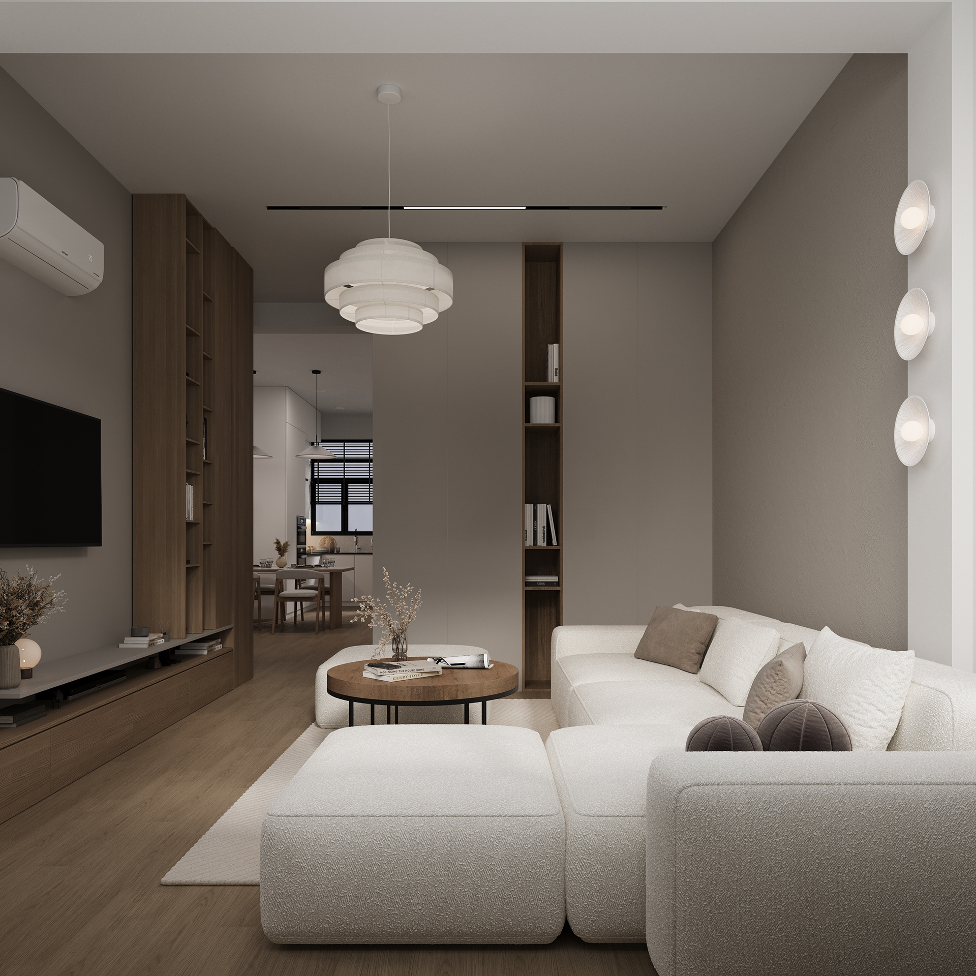 Apartment室内设计及3D可视化项目丨Iryna Semenovych-9