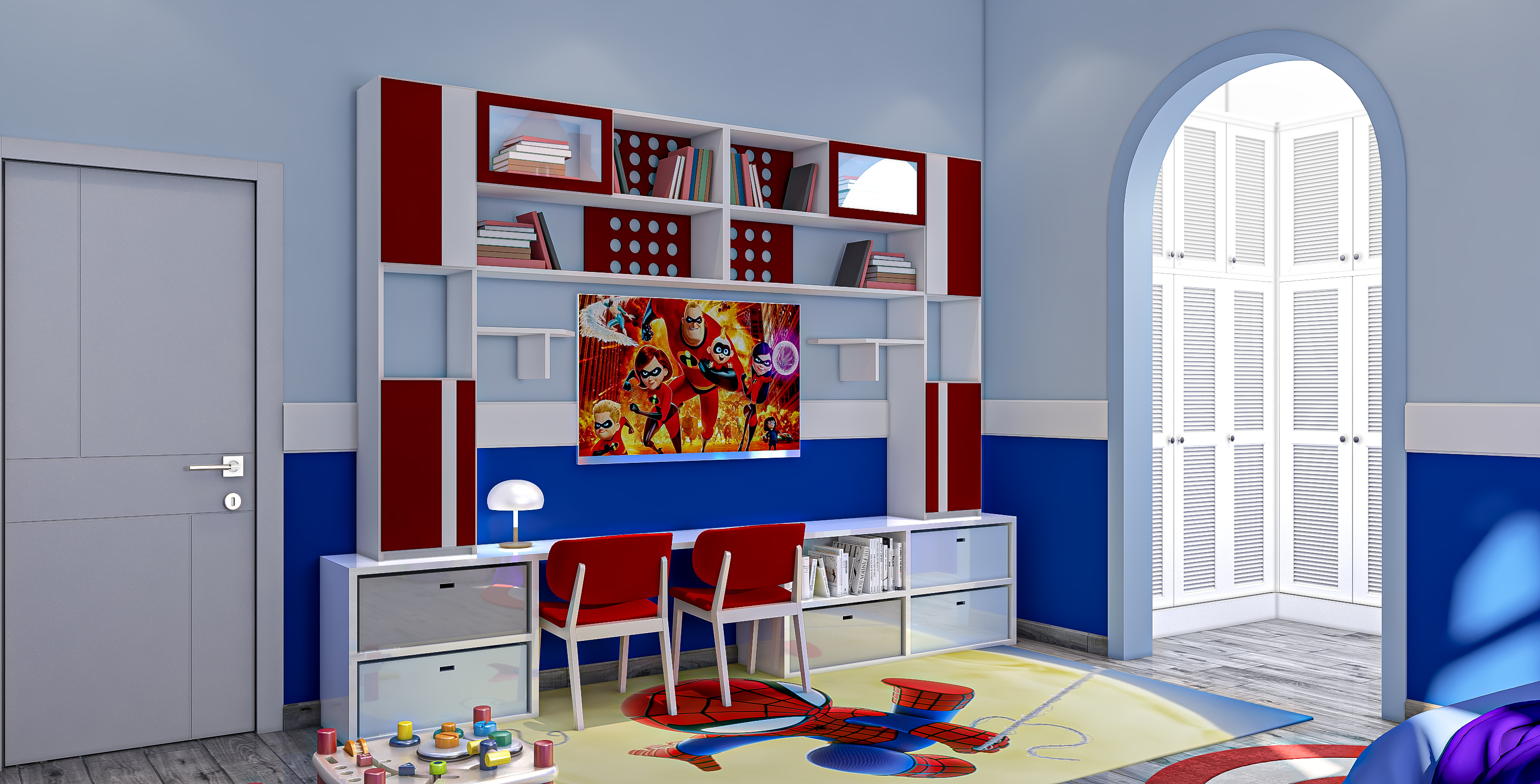 Boys room 室内设计丨卡塔尔多哈-6