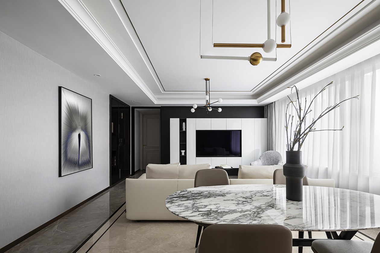 奥体精装修,颠覆空间感觉收纳隐形门呈现精致简约风-9