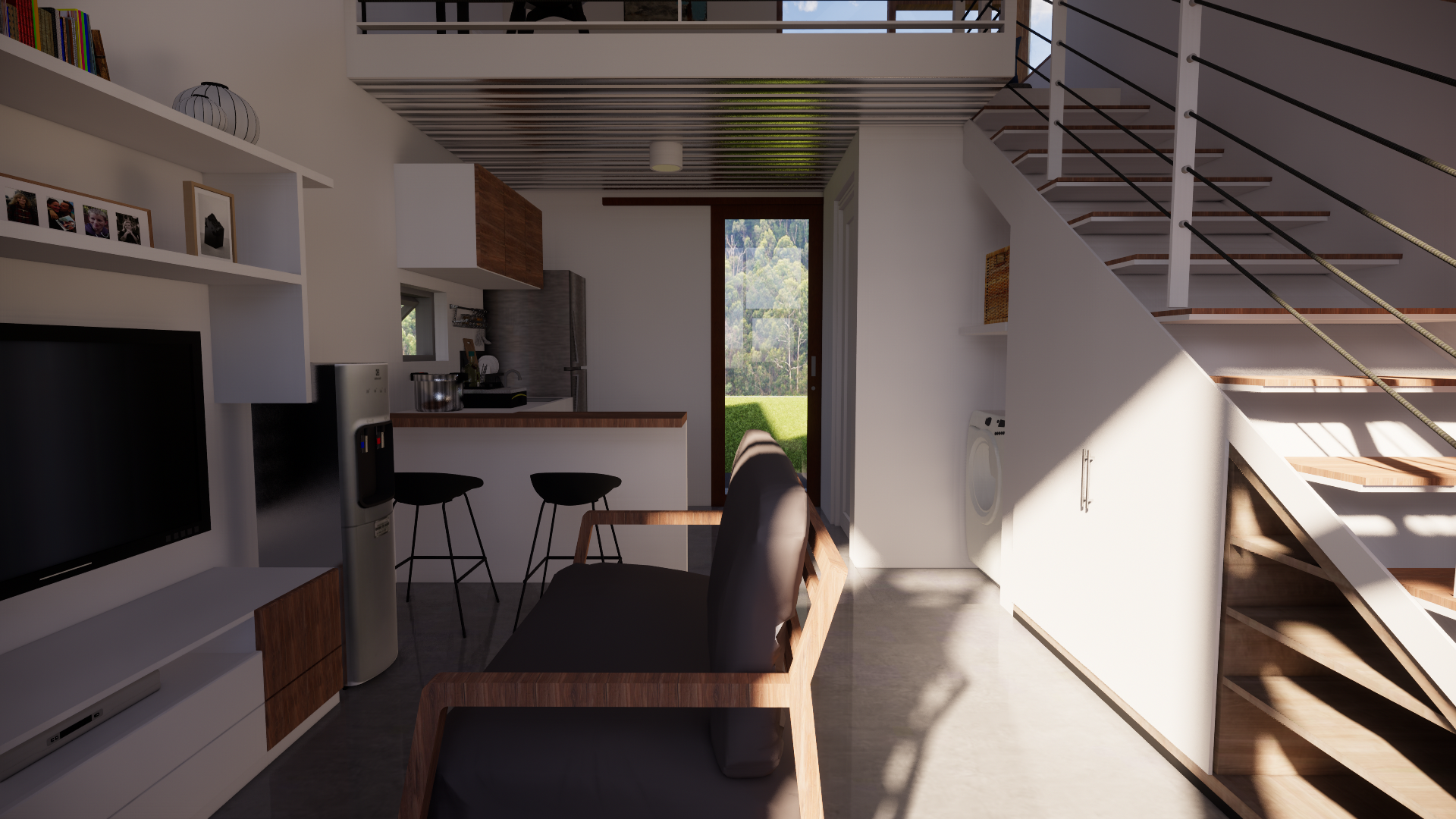 3D Rendering Compact House-2