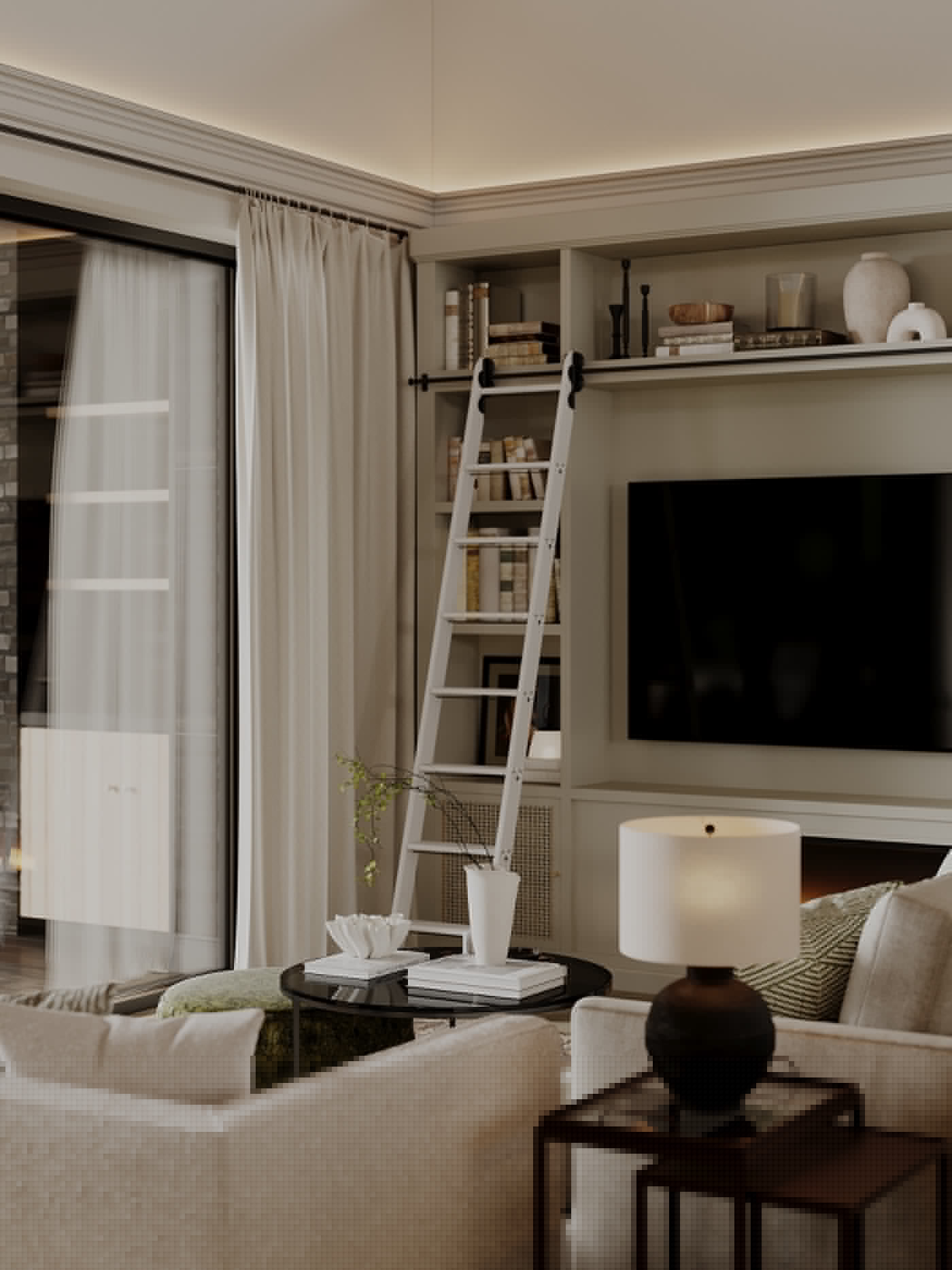 复古绿高级轻奢空间！-4