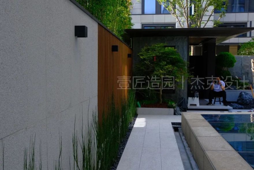 金茂府简约庭院设计丨【壹匠造园】-14