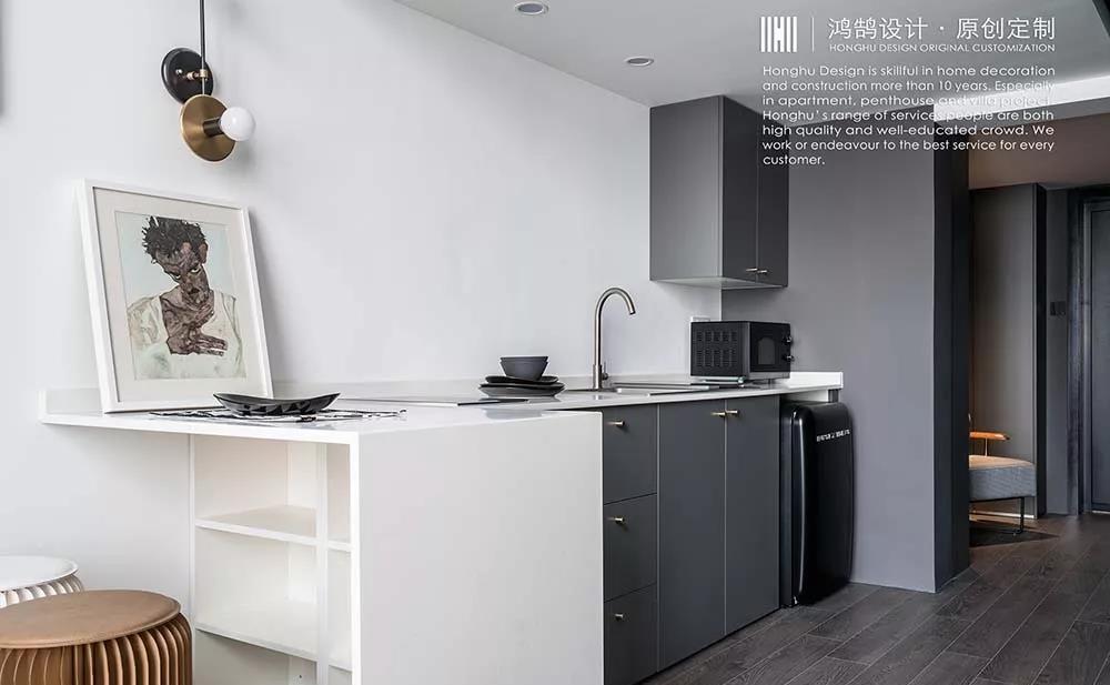 绍兴鸿鹄设计 · 60㎡独居 loft公寓,多功能空间改造-18