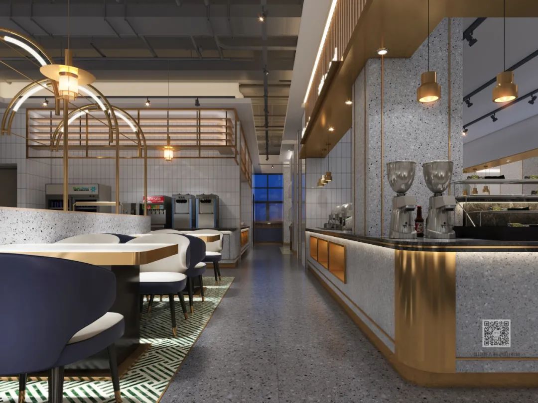 弧形搭建尚卡罗牛排空间秩序——漳州旗舰店设计-36