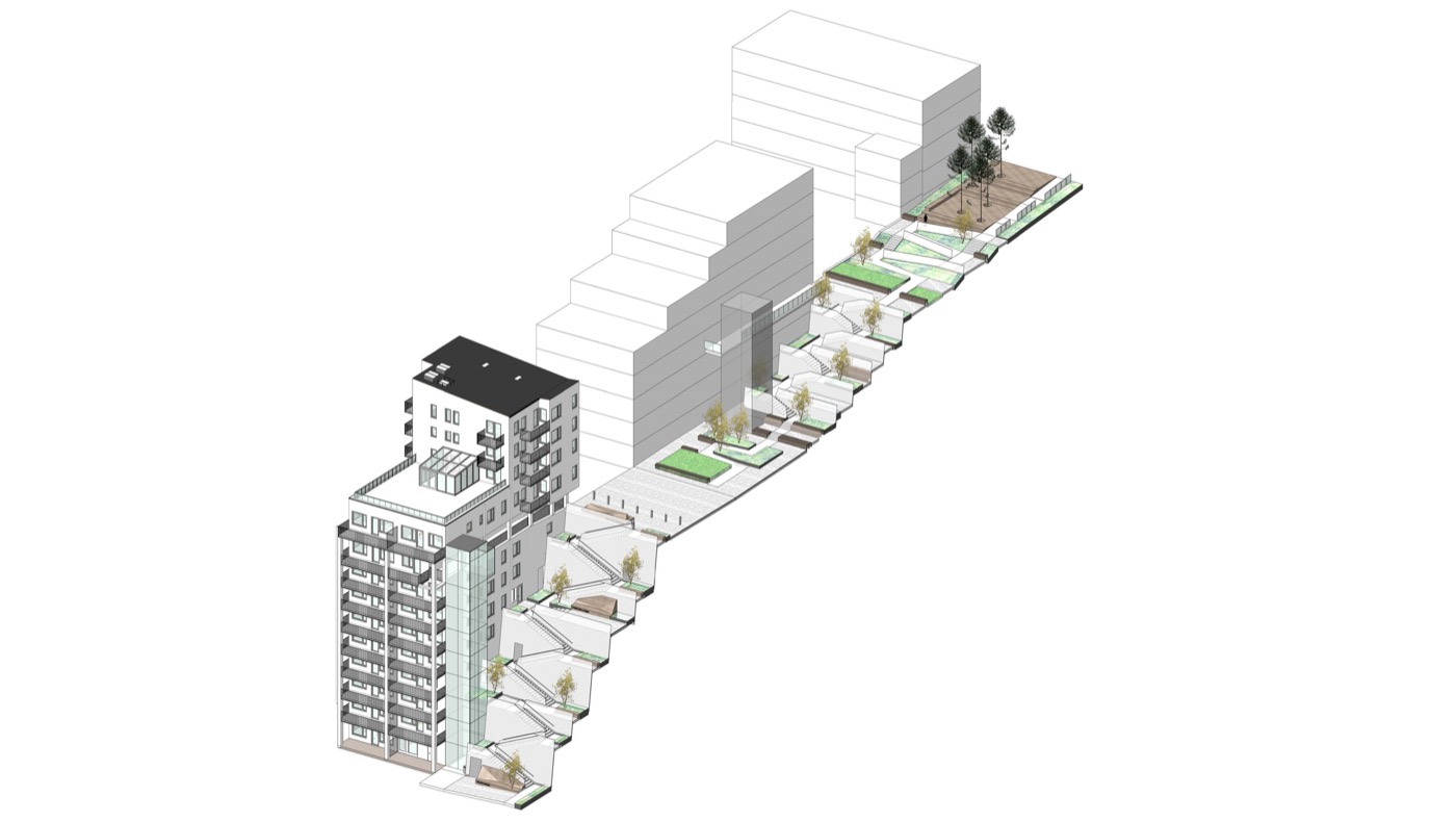 斯德哥尔摩 Trapparken 楼梯公园丨瑞典斯德哥尔摩丨Tengbom-2