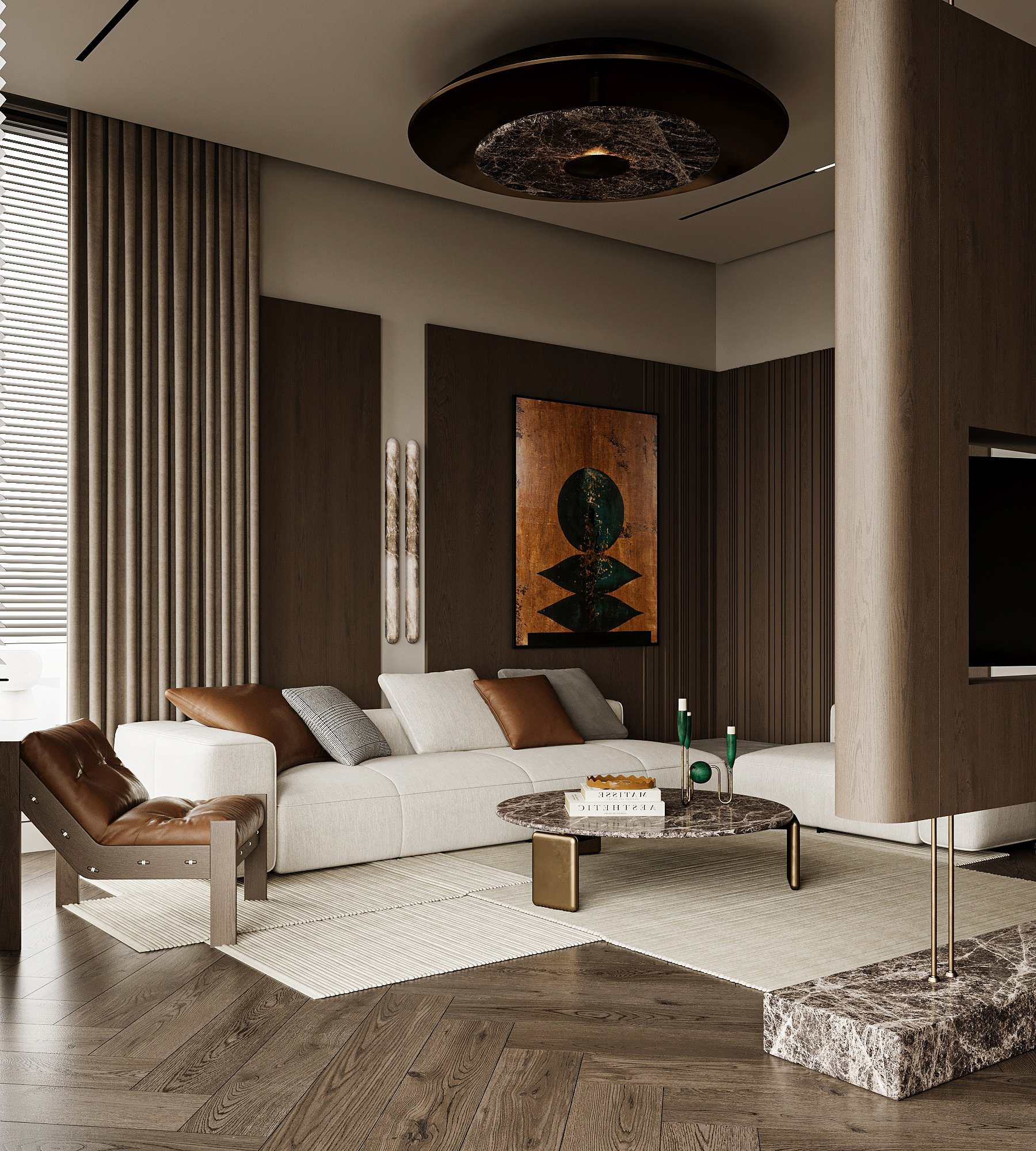 豪华主卧设计丨沙特阿拉伯-9