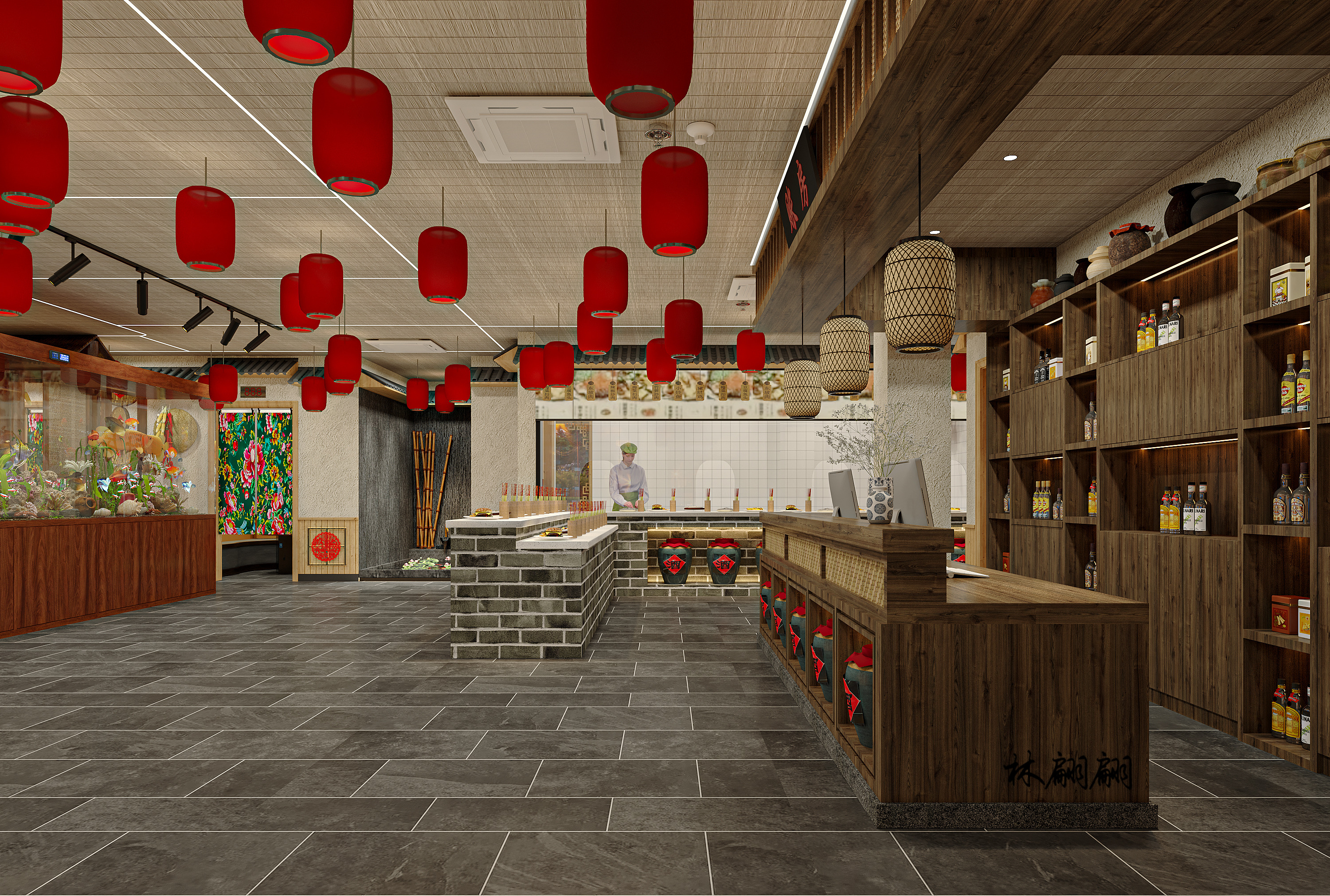 餐饮空间 东北铁锅炖设计-2