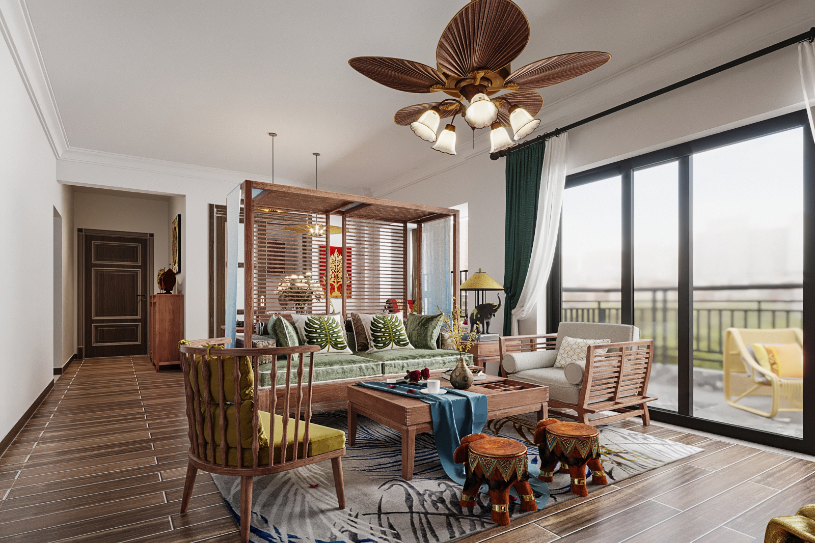 十里银滩·维港湾130平H户型（4房2厅）-1