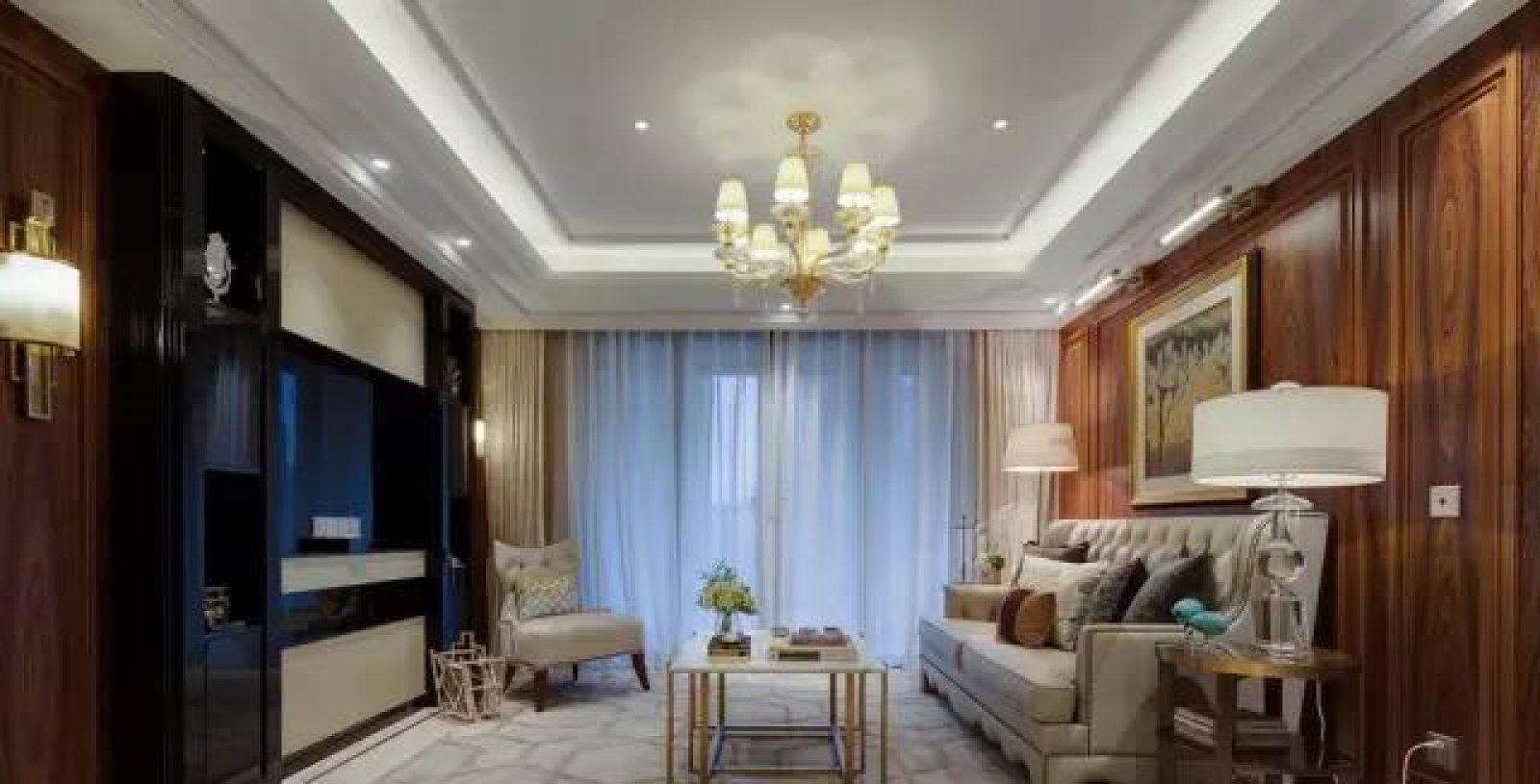 深圳宏发世纪城花园样板房设计  派尚设计-1