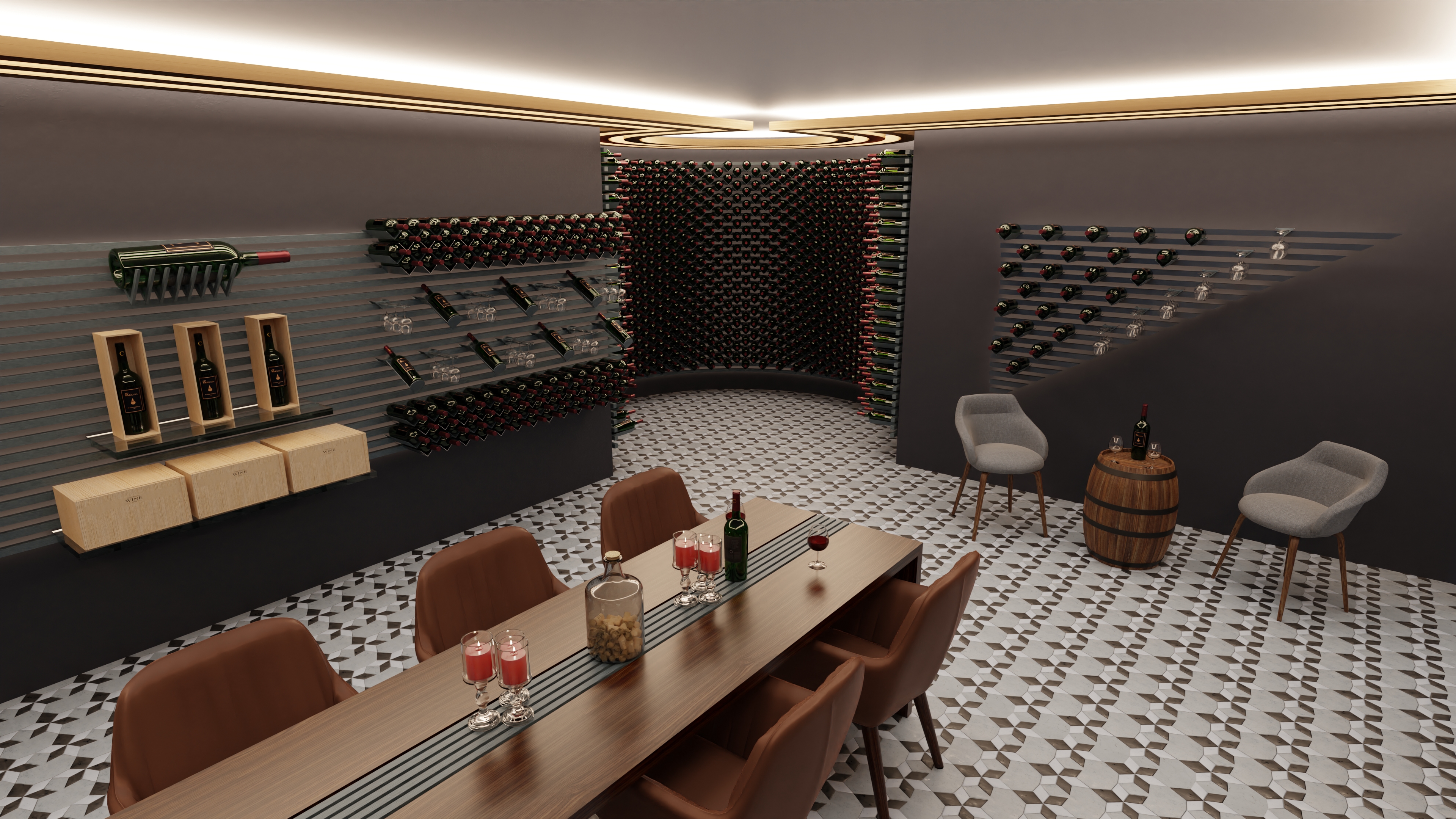 酒室布置三维动画丨瑞士-6