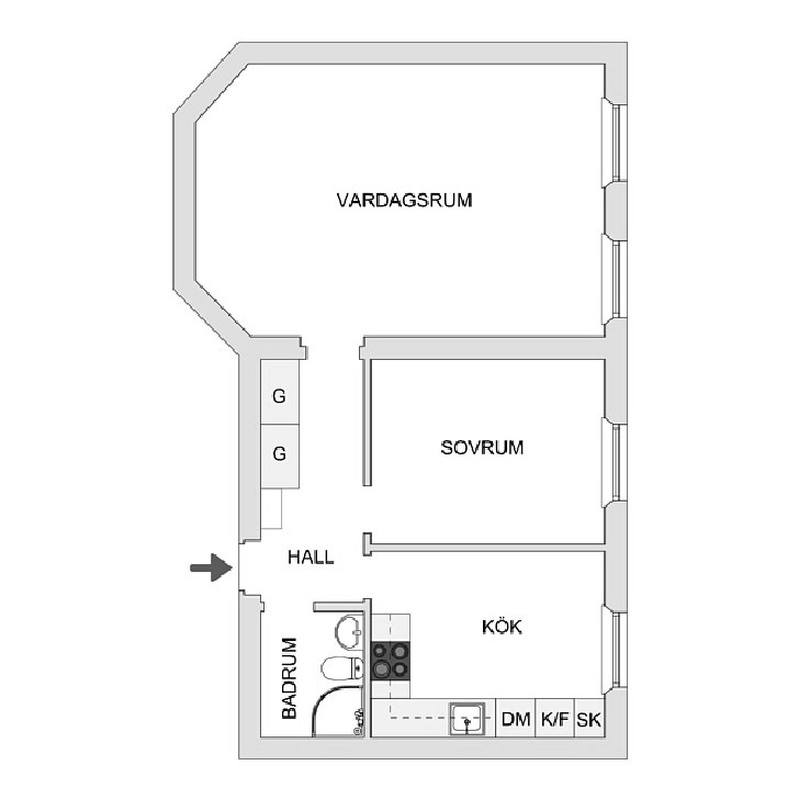 斯德哥尔摩时尚公寓 | 植物与画作打造的温馨空间-22