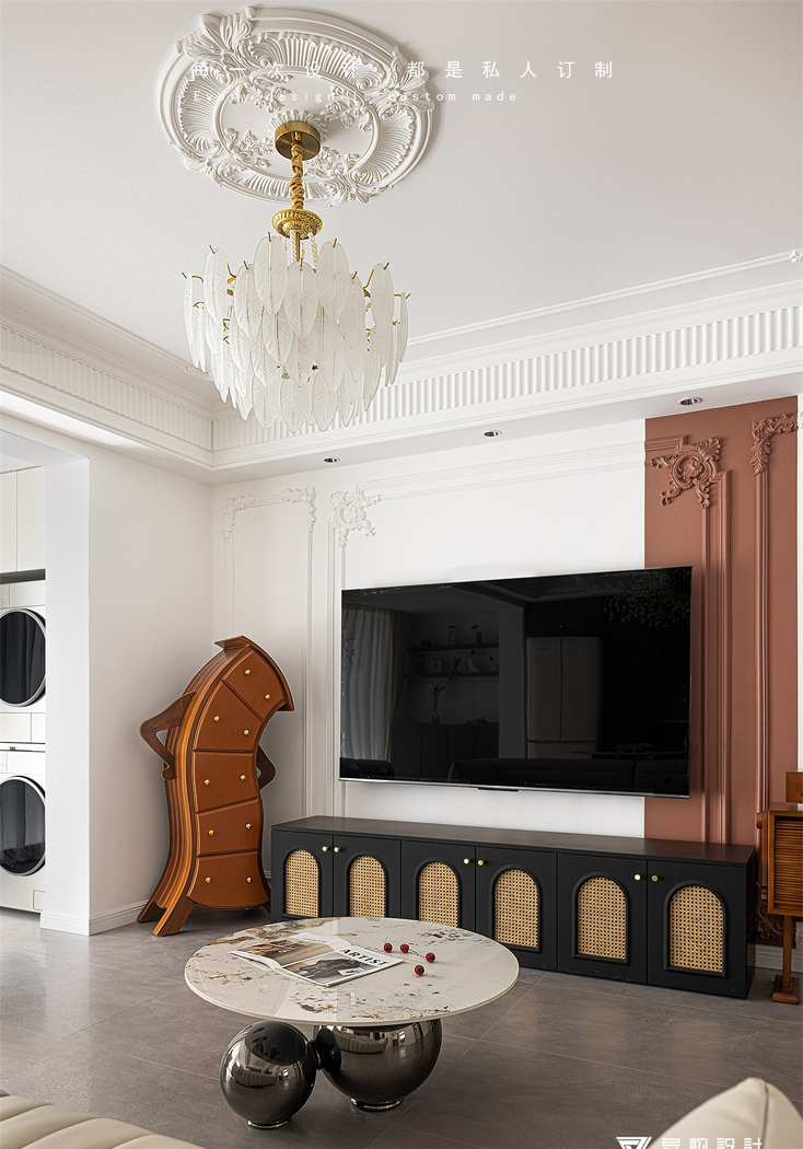 法式复古自然混搭住宅设计-23