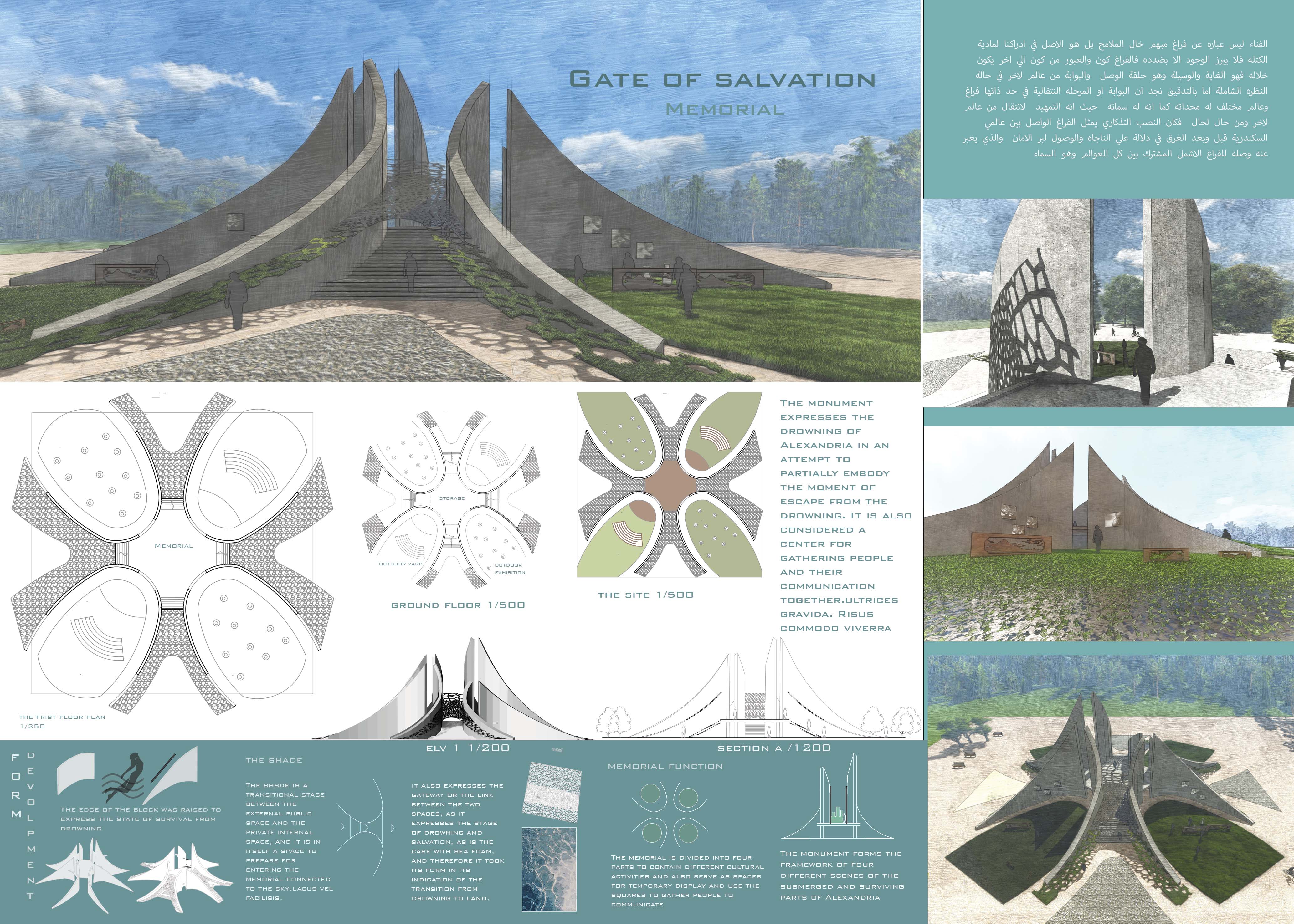 救赎之门（纪念馆）丨埃及亚历山大丨亚历山大大学美术学院-14