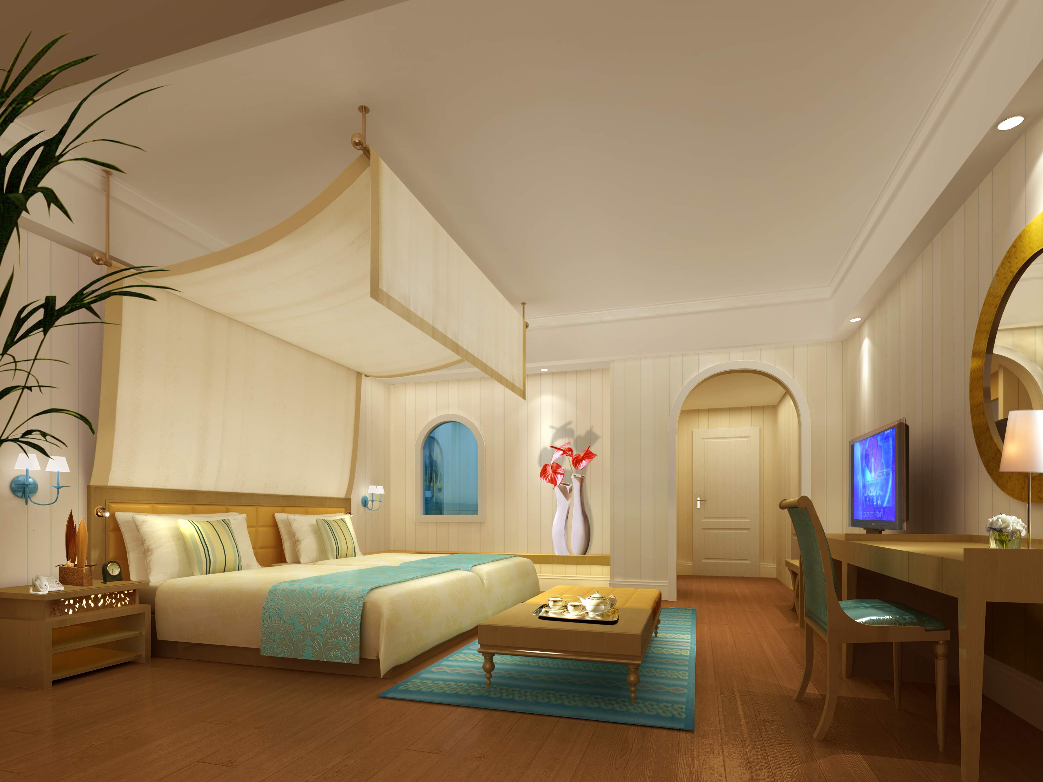 蒙古风情酒店设计 工装设计-8