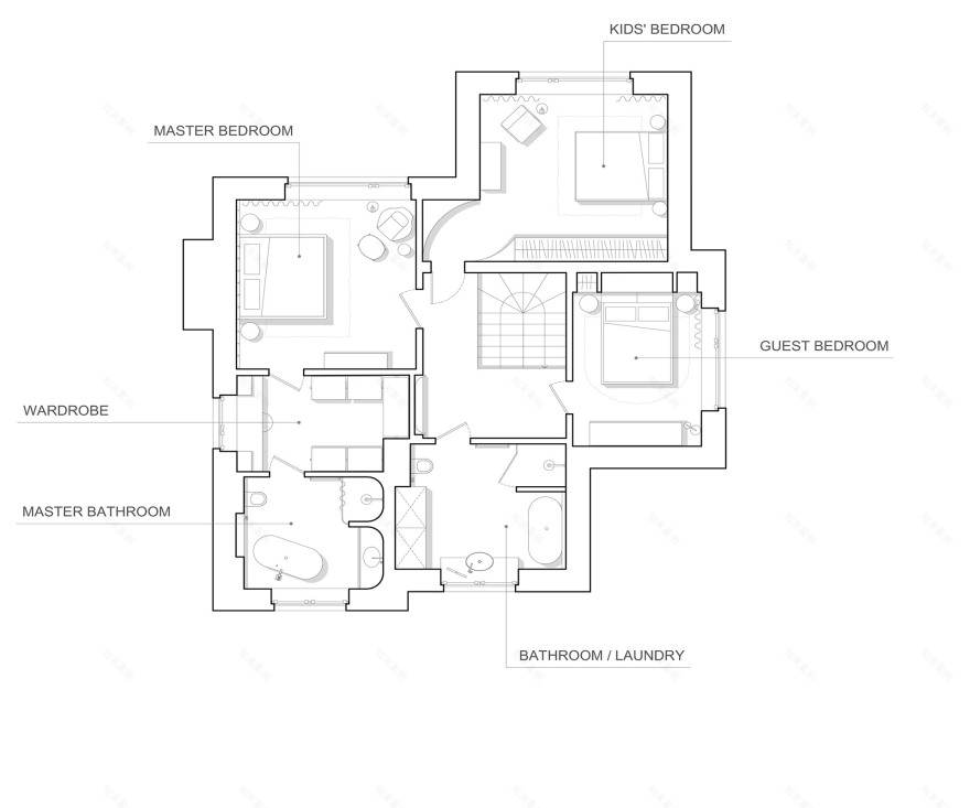 青山别墅(注:house常见可译为房子、住宅、别墅等,这里结合语境GREEN HILLS(青山),别墅表意更合适) 丨UkraineKyiv丨YD interior studio-9