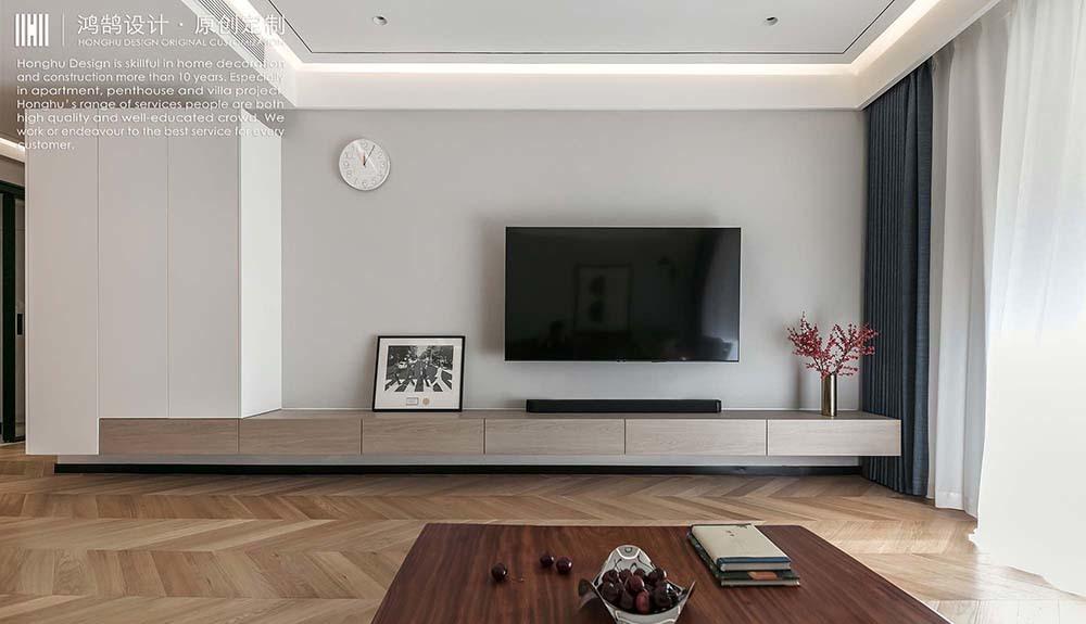 微水泥极简风平层公寓设计丨中国上海丨上海鸿鹄设计-0