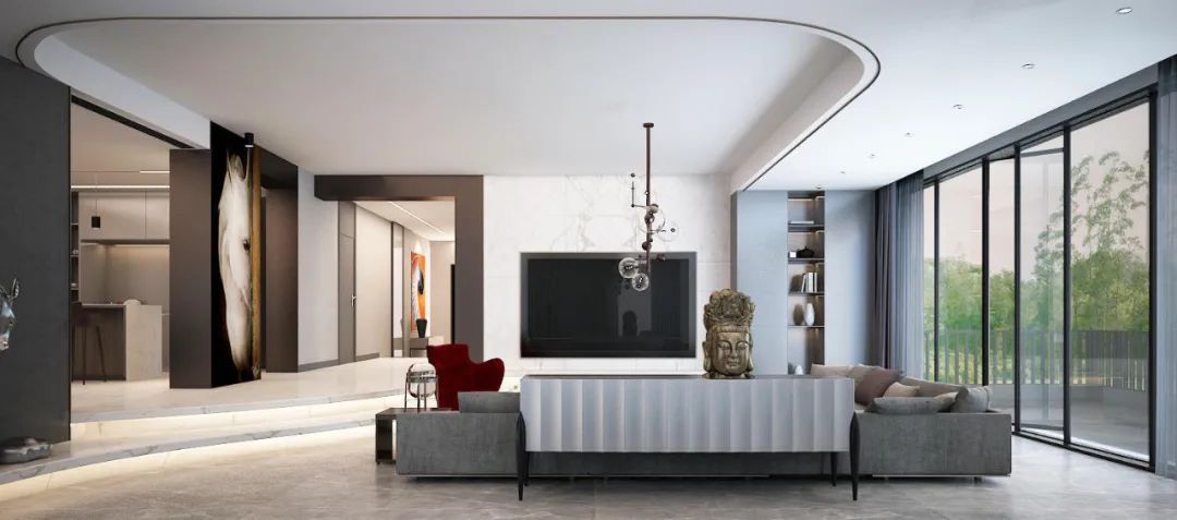 新新小镇简约别墅设计丨部亚维-18