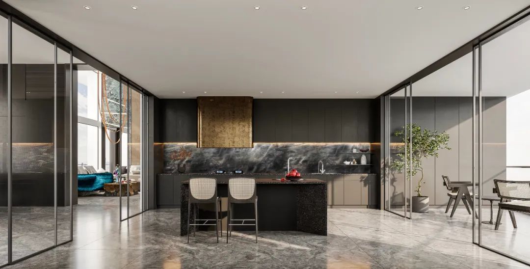 上海 1200㎡大平层,现代与自然完美结合-29