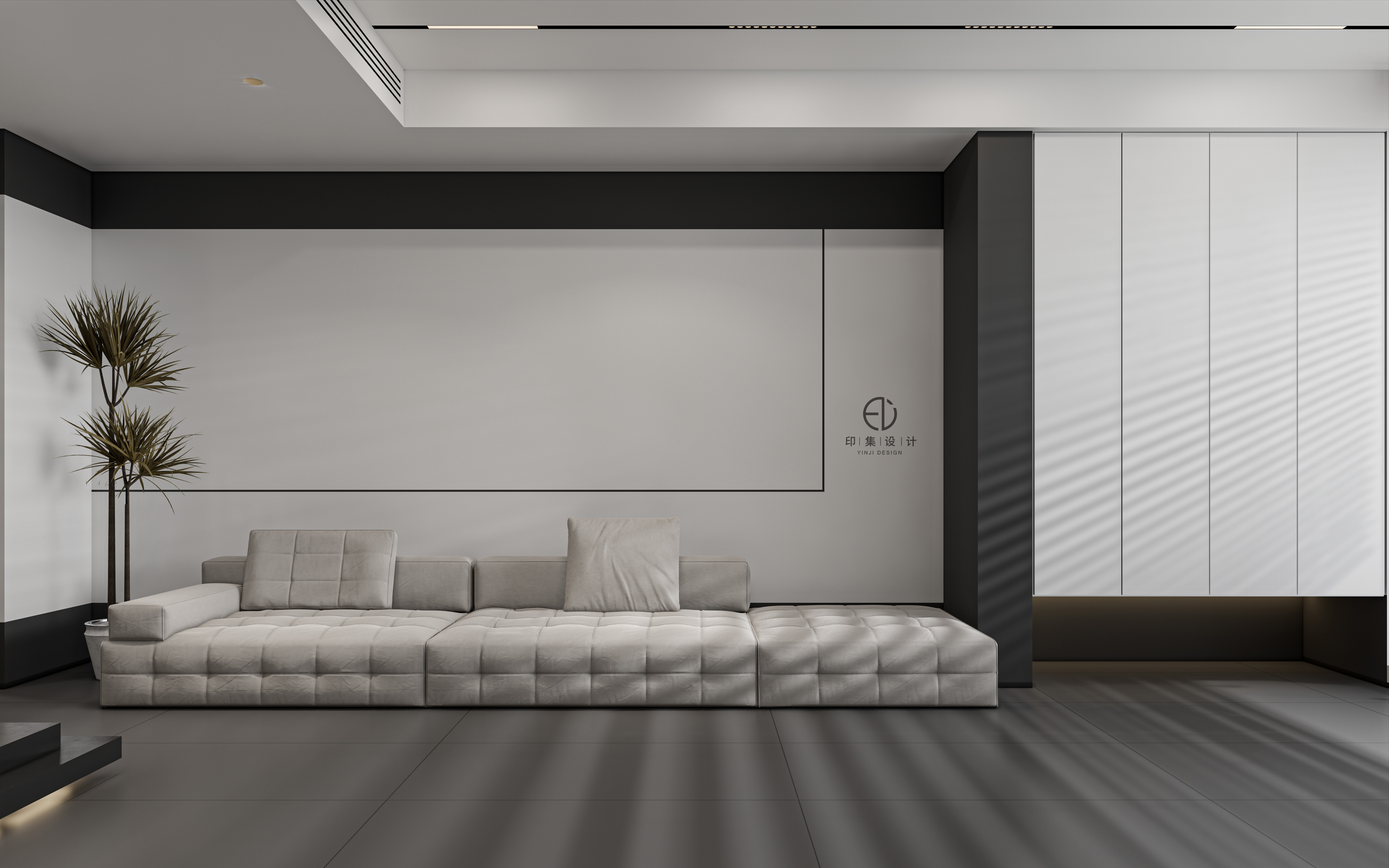 115㎡极简黑白灰，赋予生活的简雅情态-10