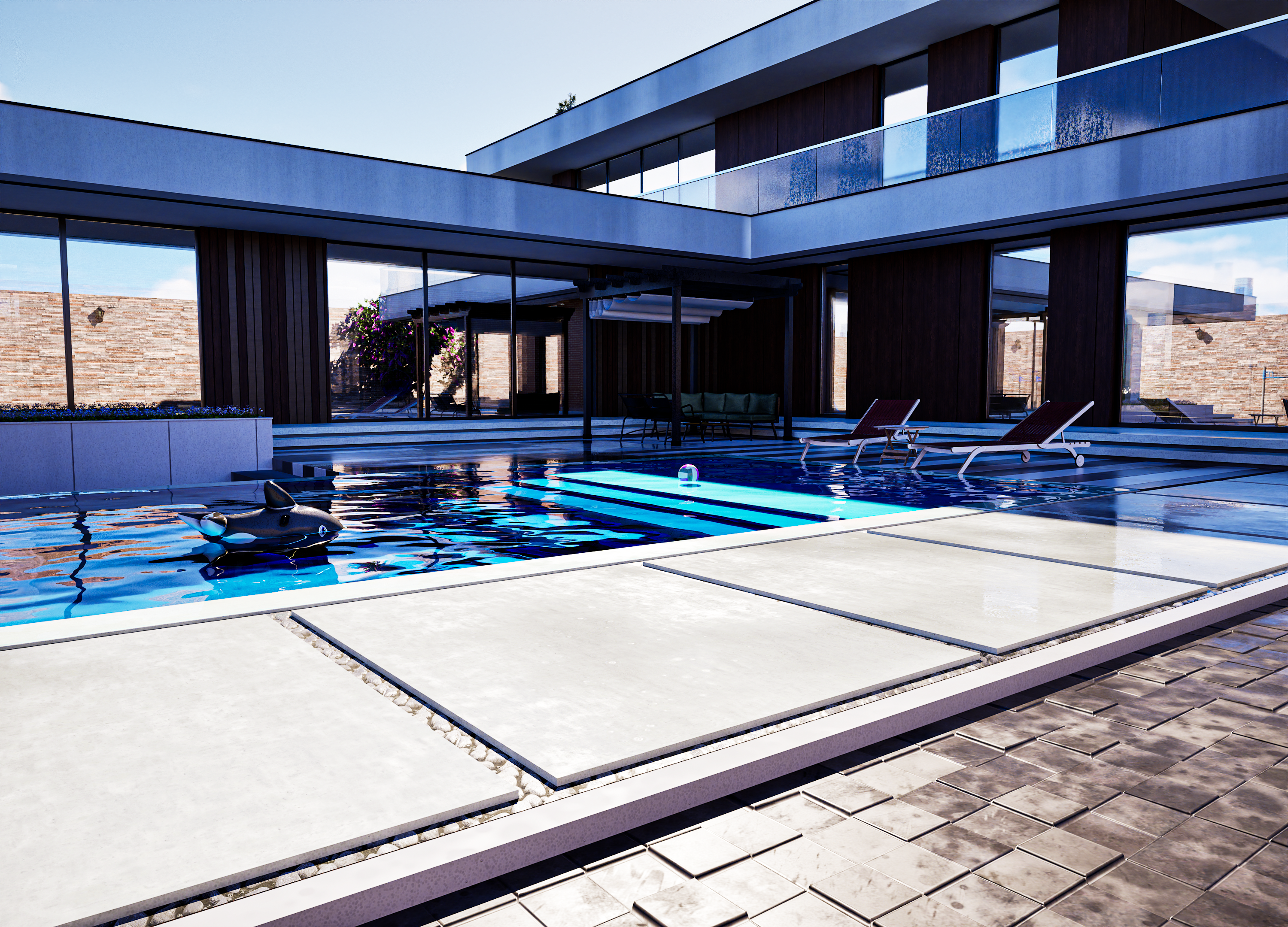 Modern Villa – Exterior & Landscape Visualization-14