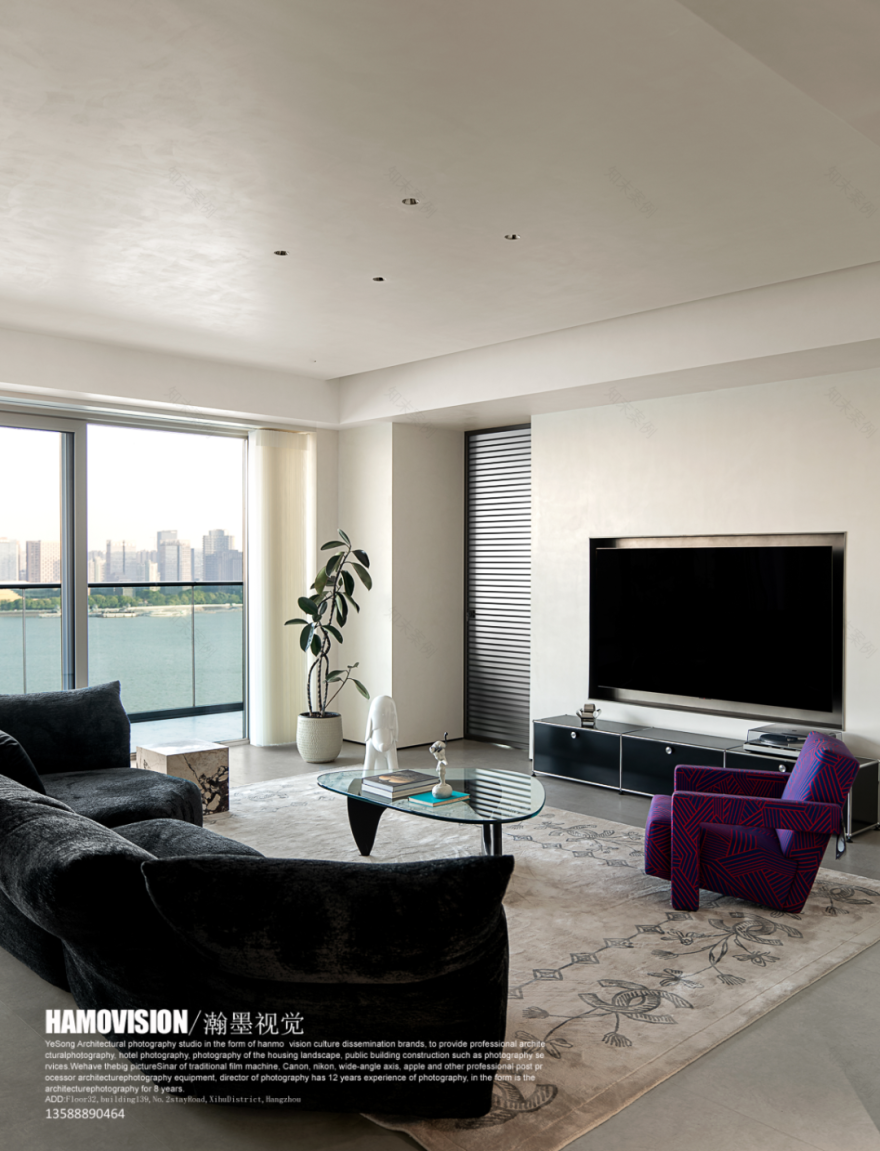 池陈平设计×私宅案例·梁振兴摄影|钱塘江畔“流动感”的生活哲学-22