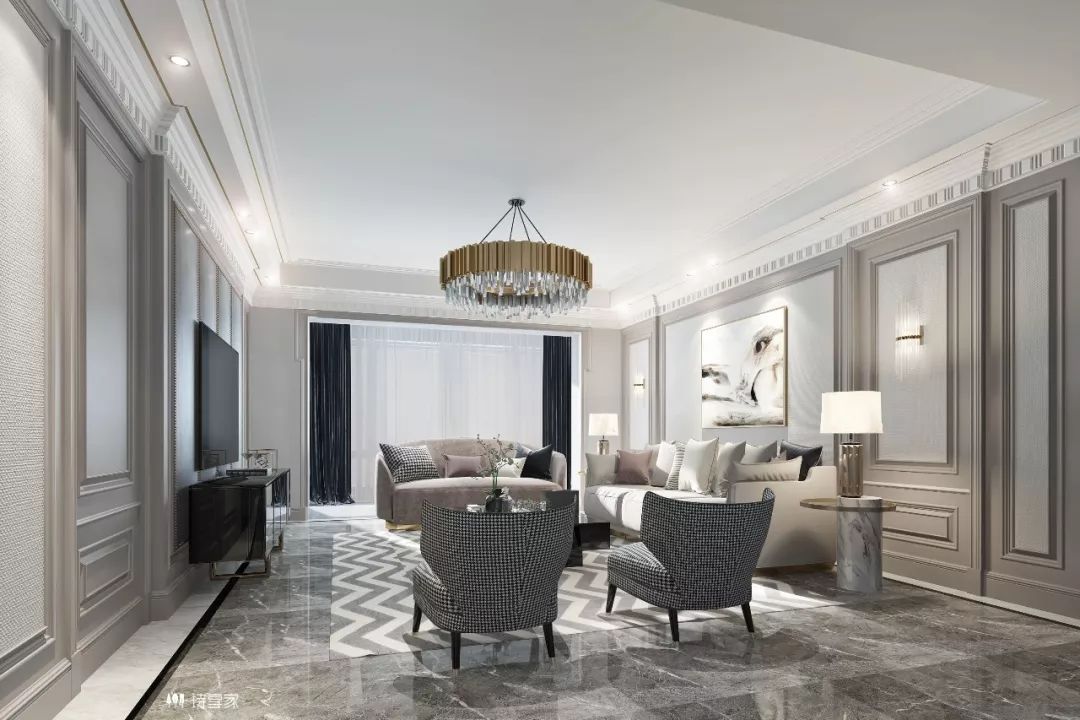 诗享家设计 | 现代风与美式轻奢的完美演绎-36