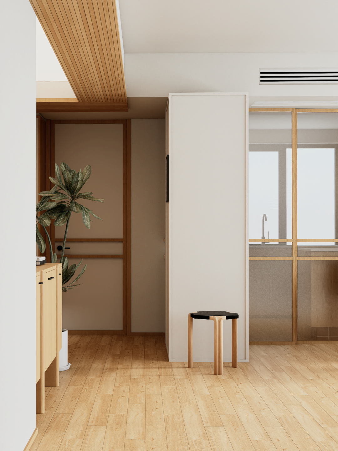 杭州融创金城未来海澜湾90㎡住宅设计丨中国杭州丨本空设计工作室-12