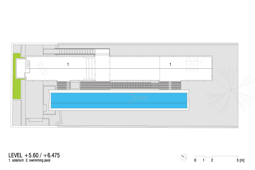 漂浮在花园和游泳池间的周末度假别墅-10