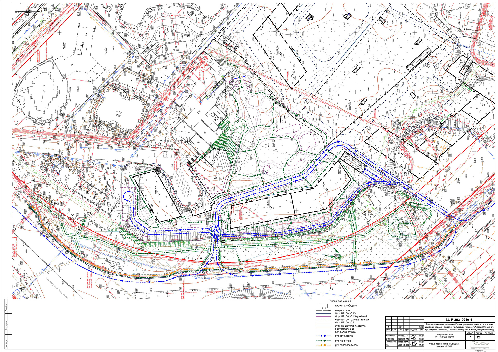 Control, verification&correction of drawings. Landscape-10