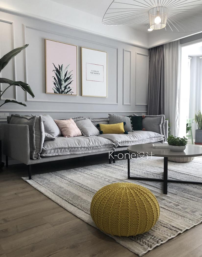 美式北欧混搭,打造浪漫樱花粉家居空间-6