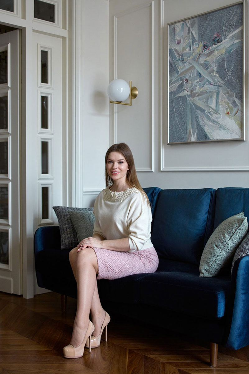 莫斯科市区 53 平米公寓 | 为妻子秘密打造的现代经典巴黎风-4