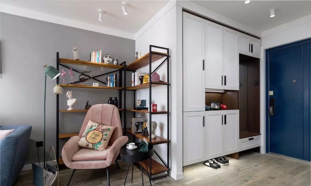 94 平北欧风婚房,粉灰木元素打造细腻清新空间-6