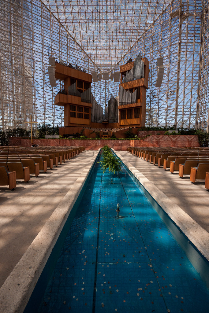 水晶大教堂(现名“基督大教堂”)丨美国洛杉矶丨菲利普·约翰逊建筑公司-16