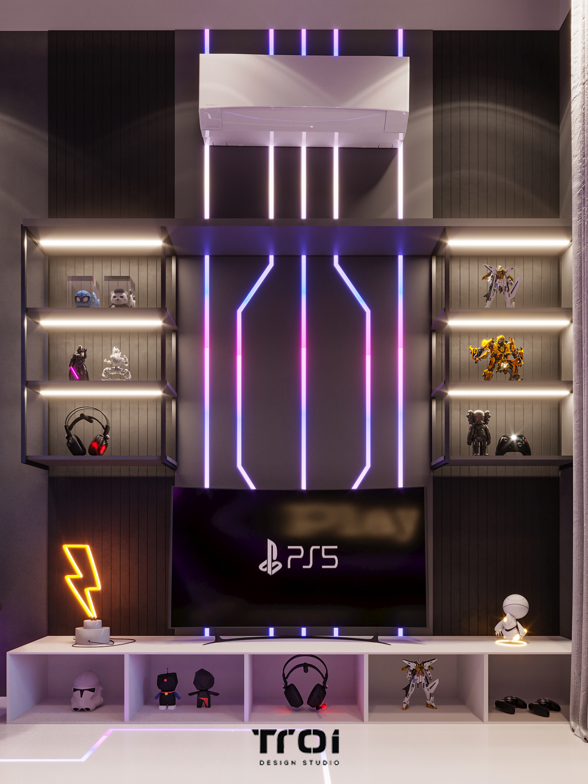 现代风格游戏室设计丨Troi Design Studio-10