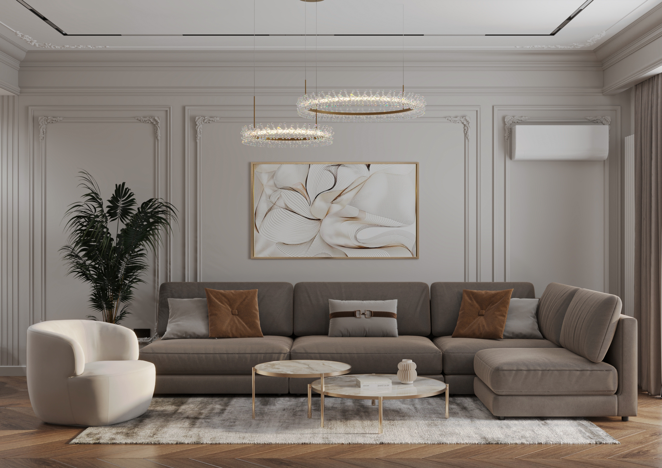 Neoclassic apartment design-19