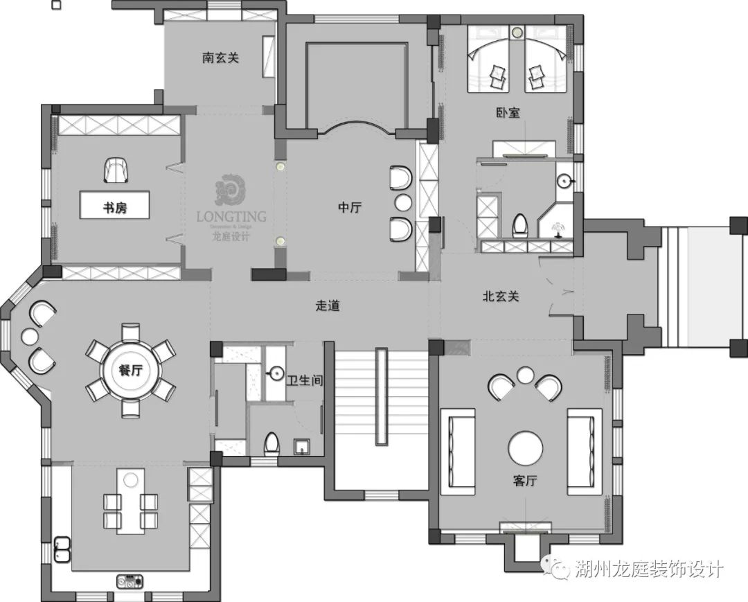 太湖阳光假日法式宫廷风别墅设计-44