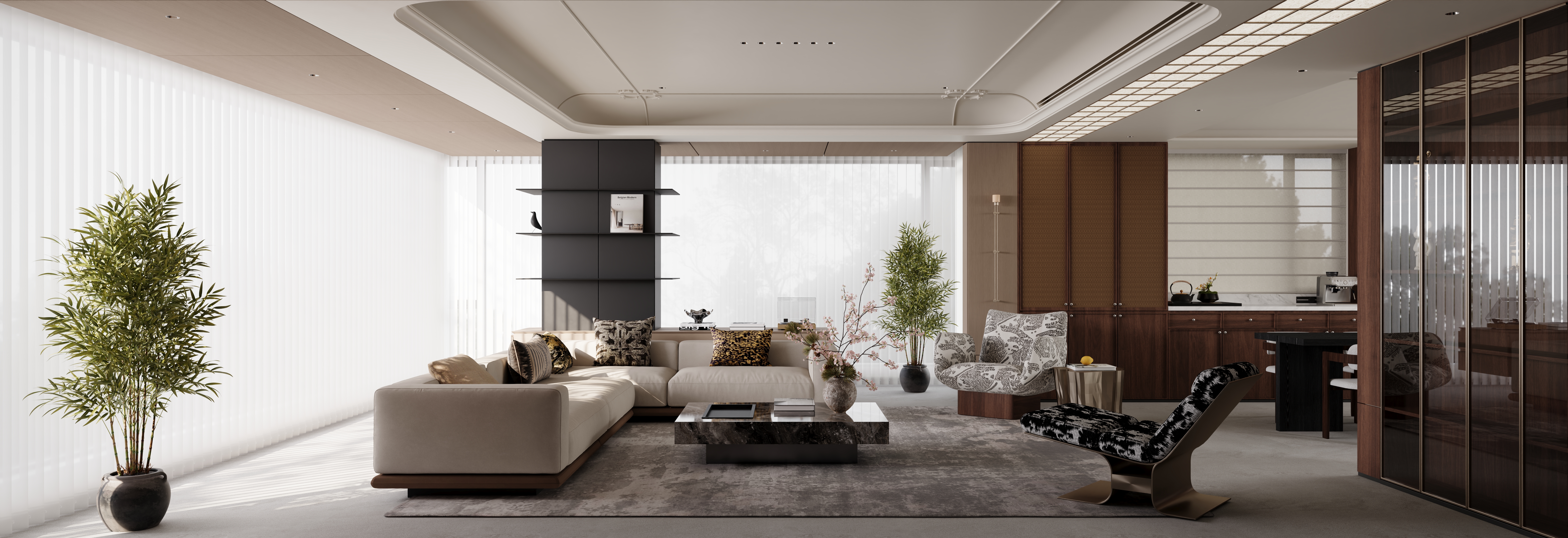 近期渲染：老钱风大平层-5