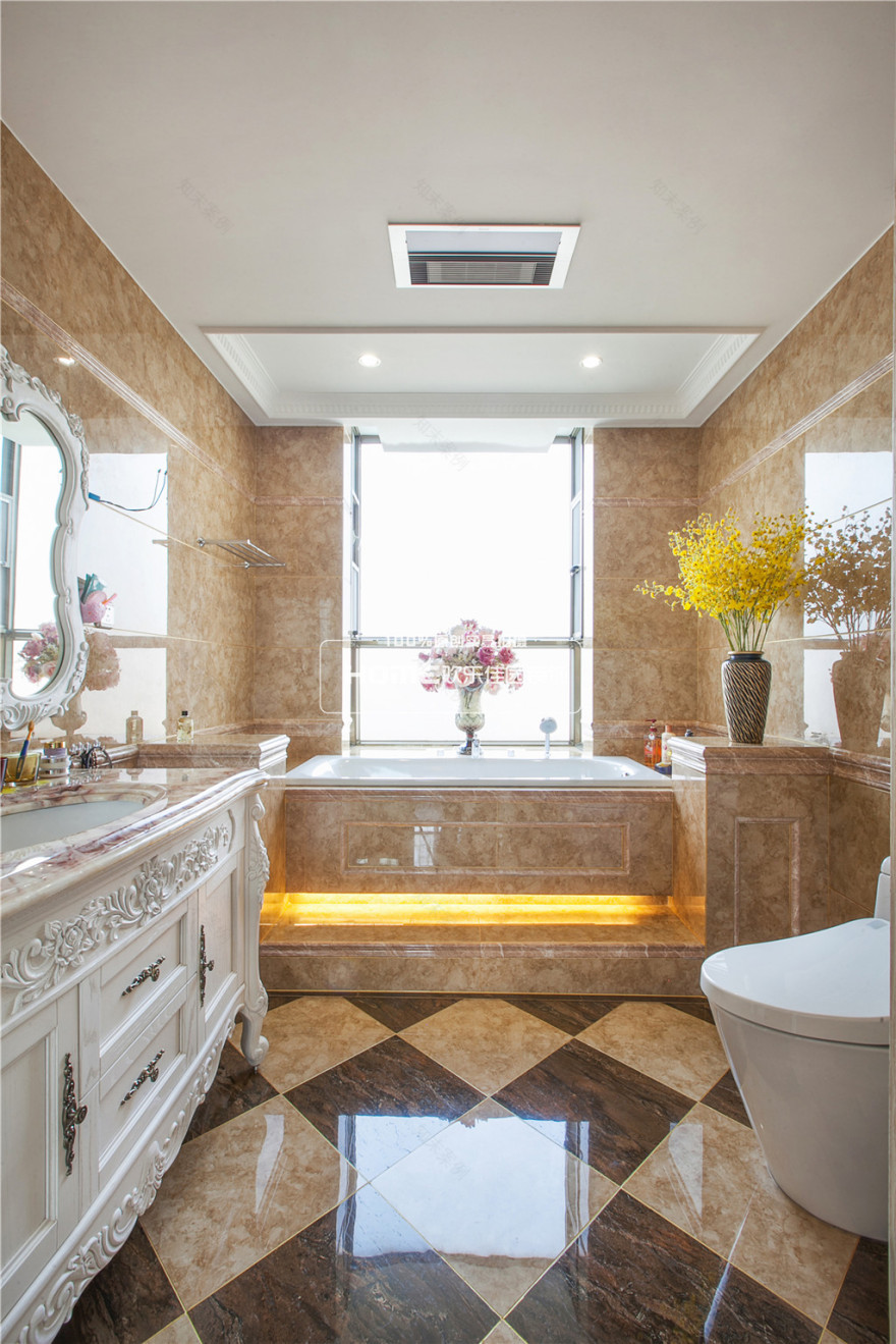 昆明丽水雅苑 85 平米欧式平墅设计,展现大宅尊贵气度-46