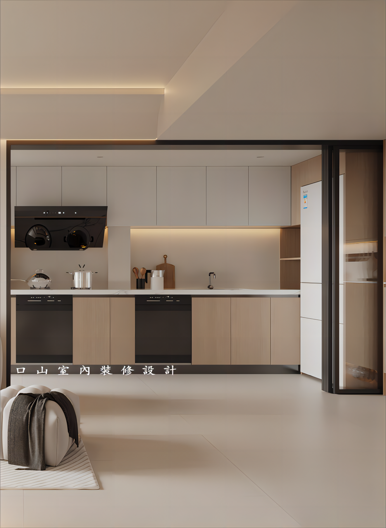 深圳口山设计：宝安·汇宝苑83㎡，设计与生活和谐共舞-1