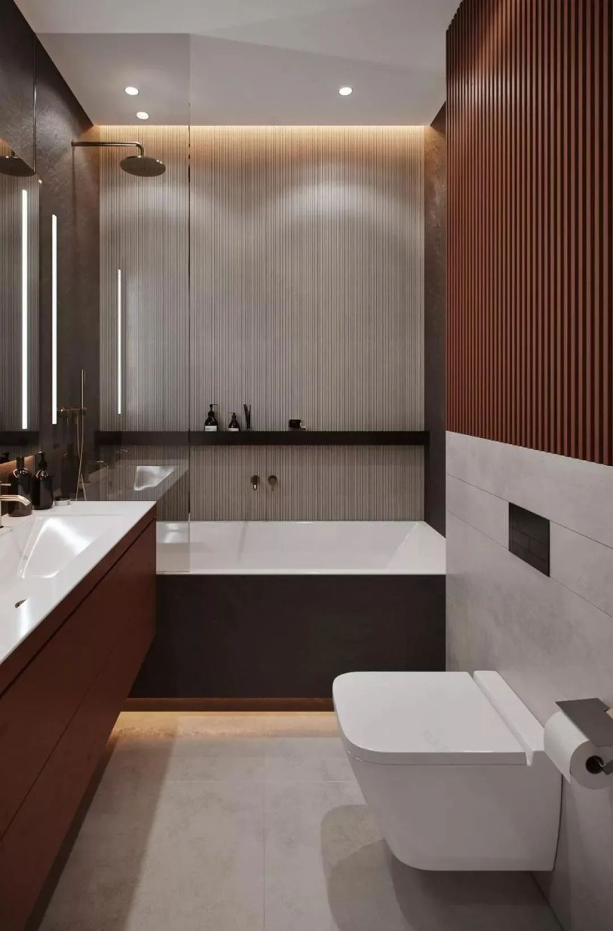 莫斯科 115㎡原木极简,温馨时尚空间设计-63