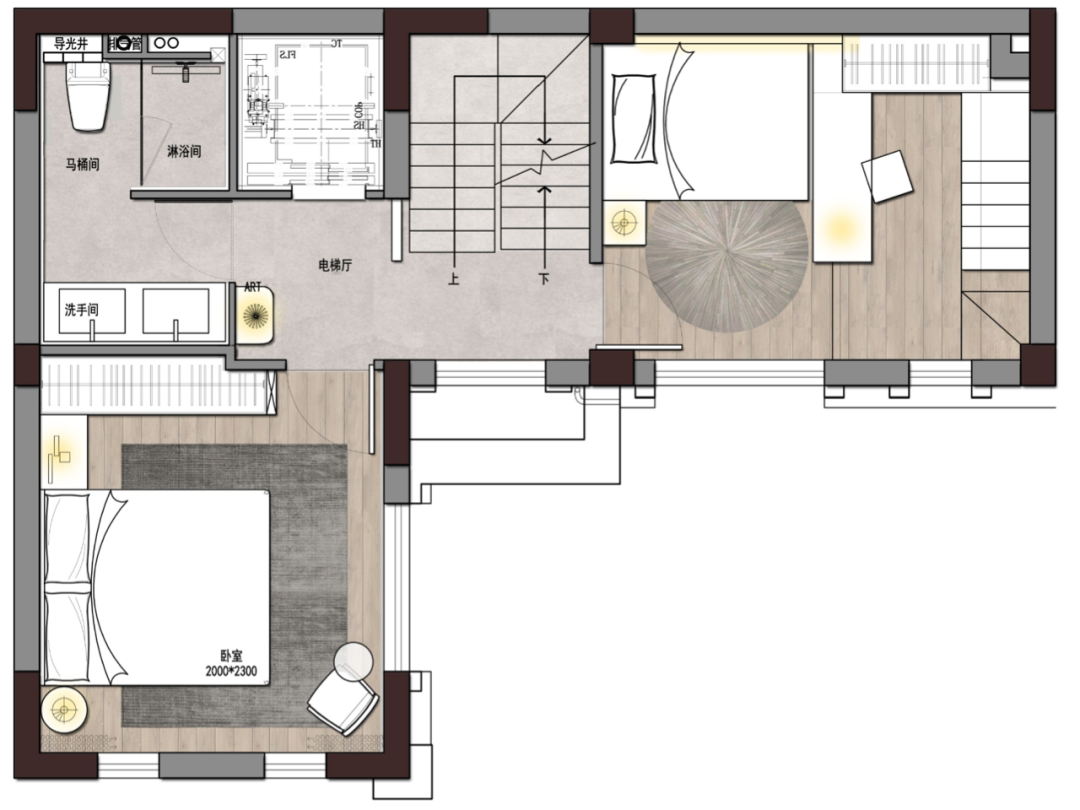 首发.璞凡设计｜上海阅麓山275㎡别墅，有温度的侘寂极简-51
