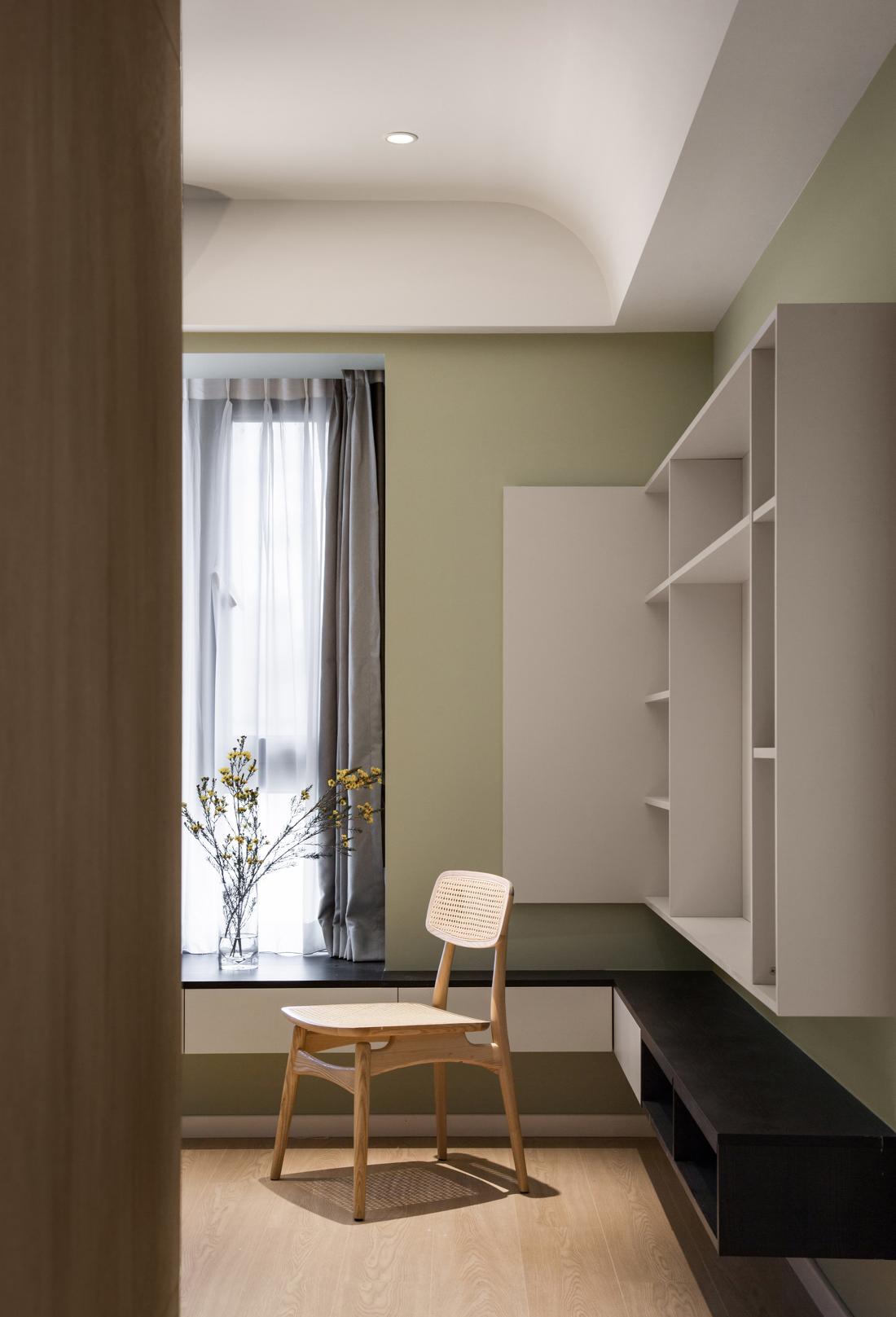 绿色木色交融的家居空间设计-8