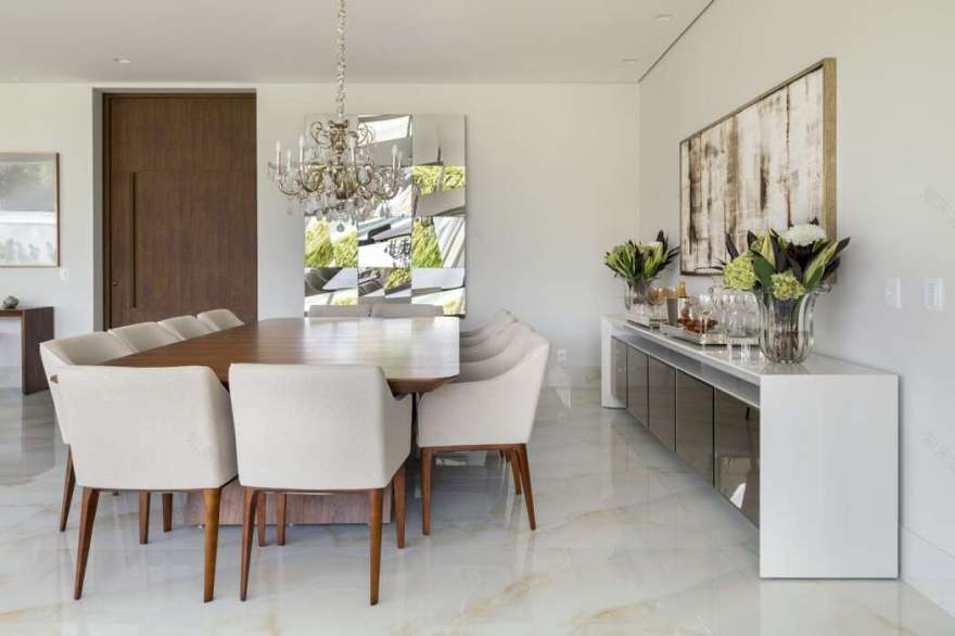 巴西现代 L 型住宅,融入花园的优雅与宁静-6