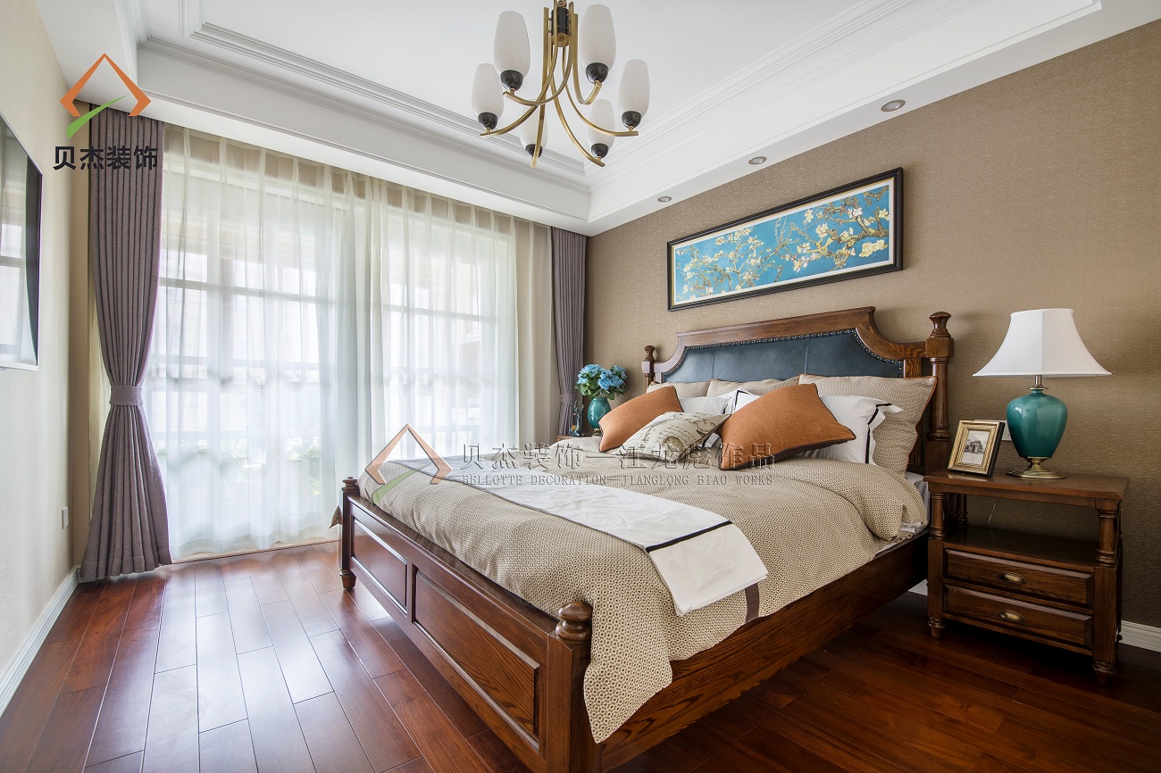 【贝杰装饰】— 天伦名苑丶美式风格《梦·绽放》-43