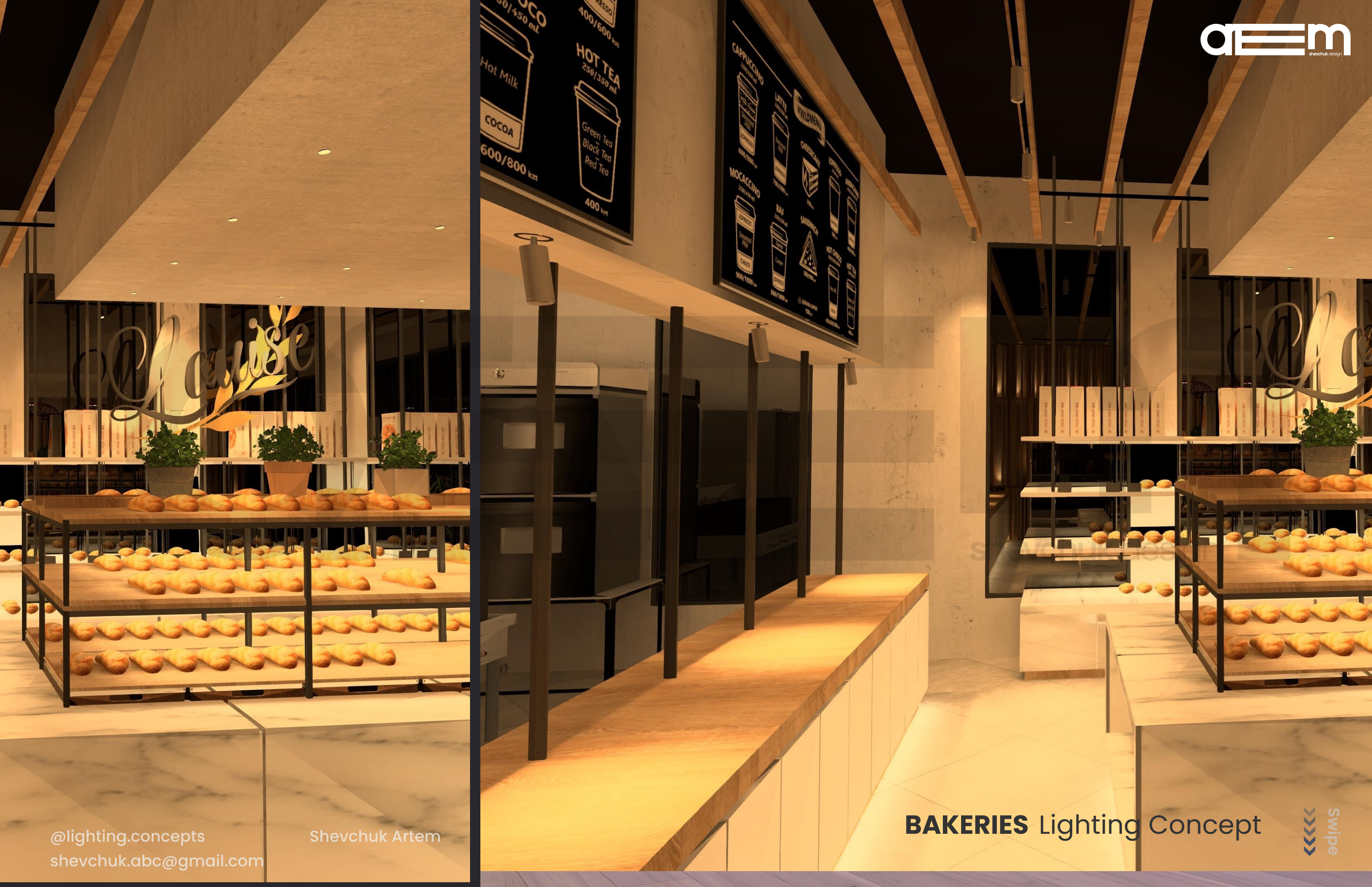 BAKERIES Lighting Concept | Dialux Evo-1
